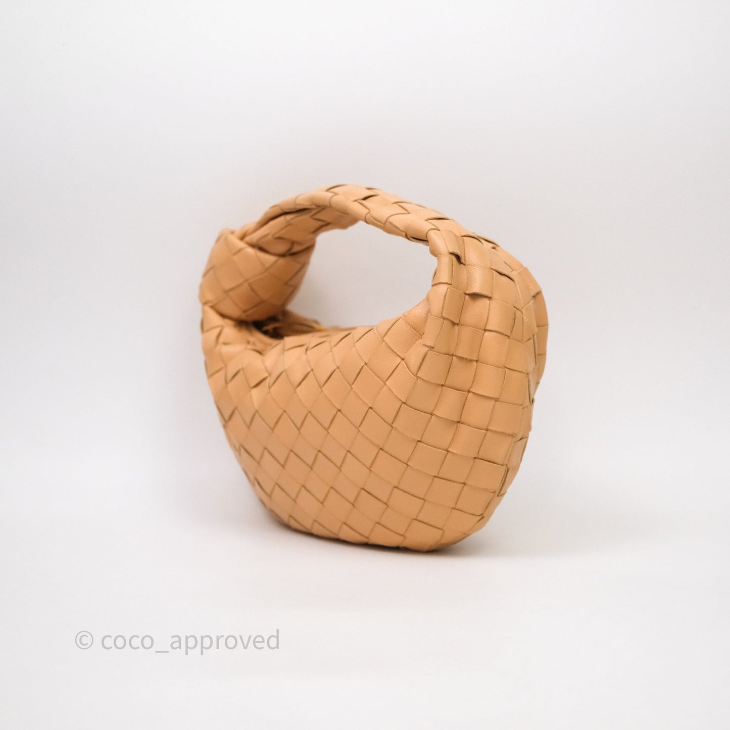 Bottega Veneta Mini Jodie Bag Intrecciato Beige Lambskin