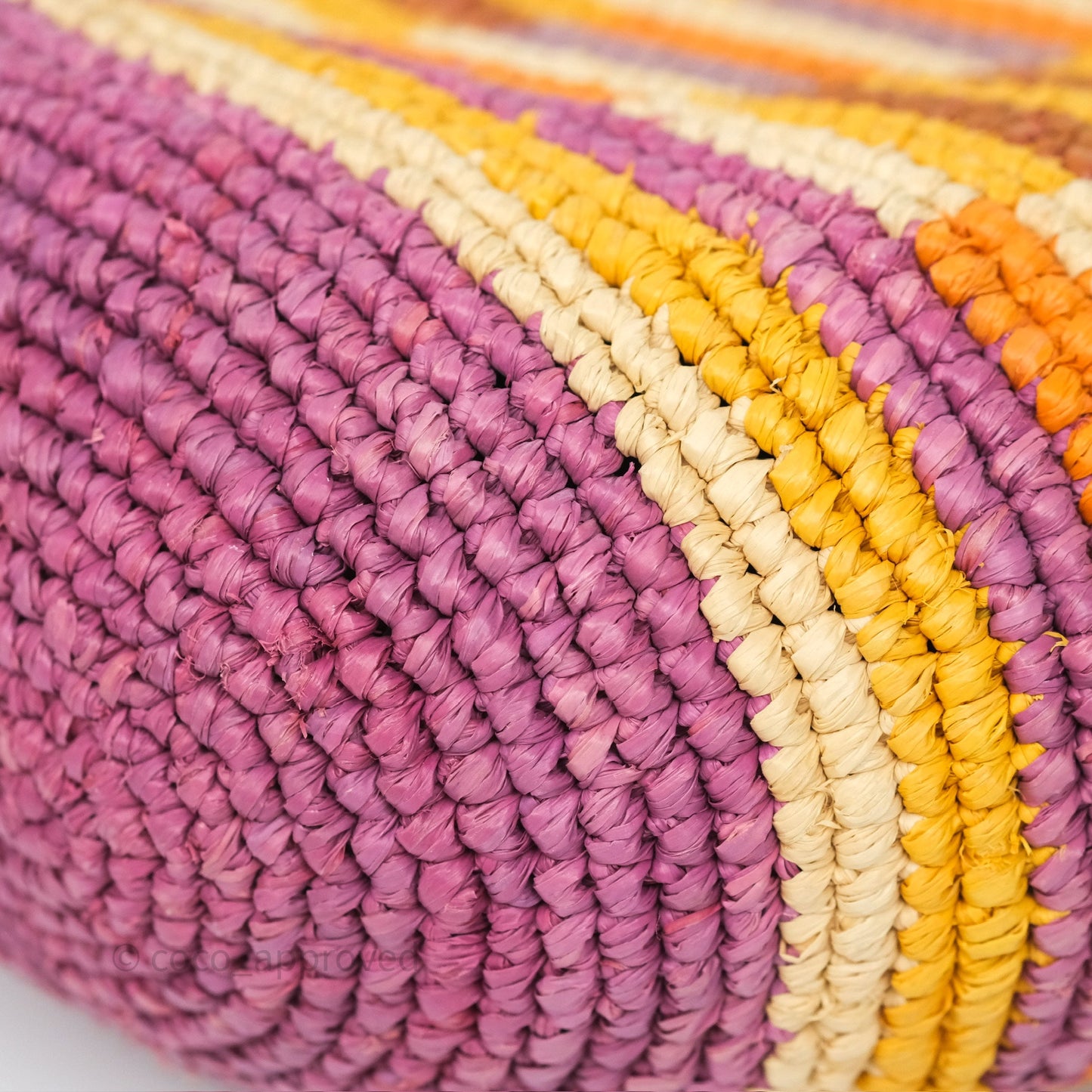 Loewe x Paula’s Ibiza Slit Mini Rainbow Raffia Bag