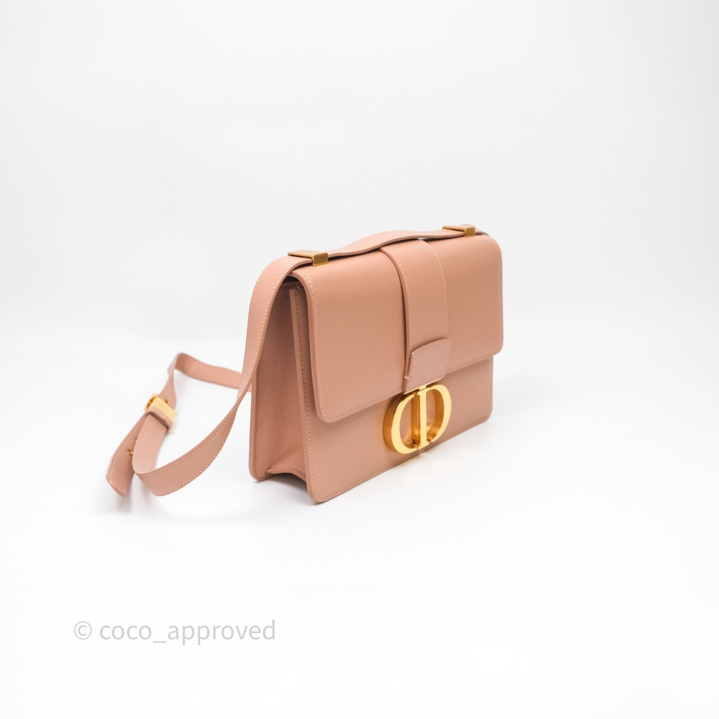 Christian Dior Small 30 Montaigne Bag Pink Calfskin Gold Hardware