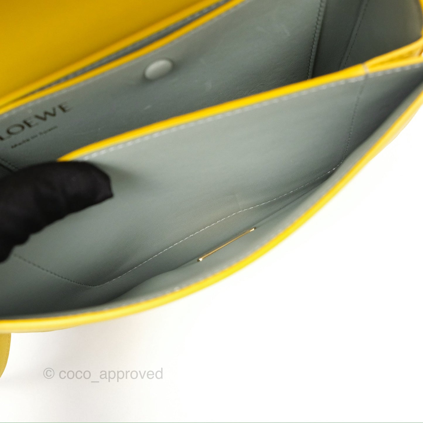 Loewe Small Goya Bag Yellow Silk Calfskin