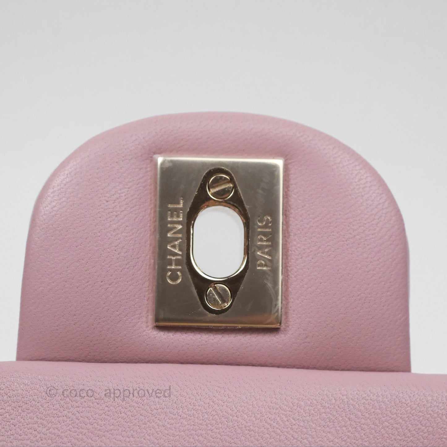 Chanel Top Handle Mini Rectangular Flap Lilac Pink Lambskin Gold Hardware