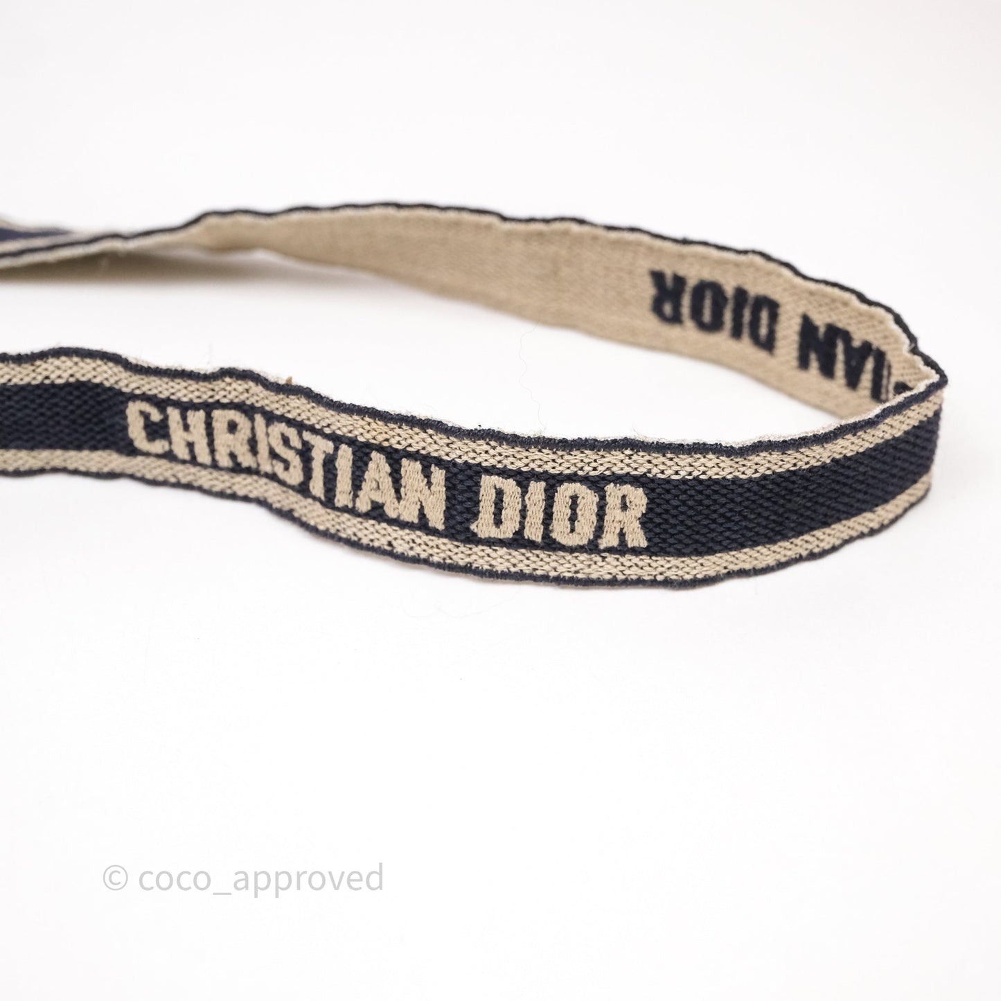 Christian Dior Medium DiorCamp Messenger Bag Oblique Embroidery Blue