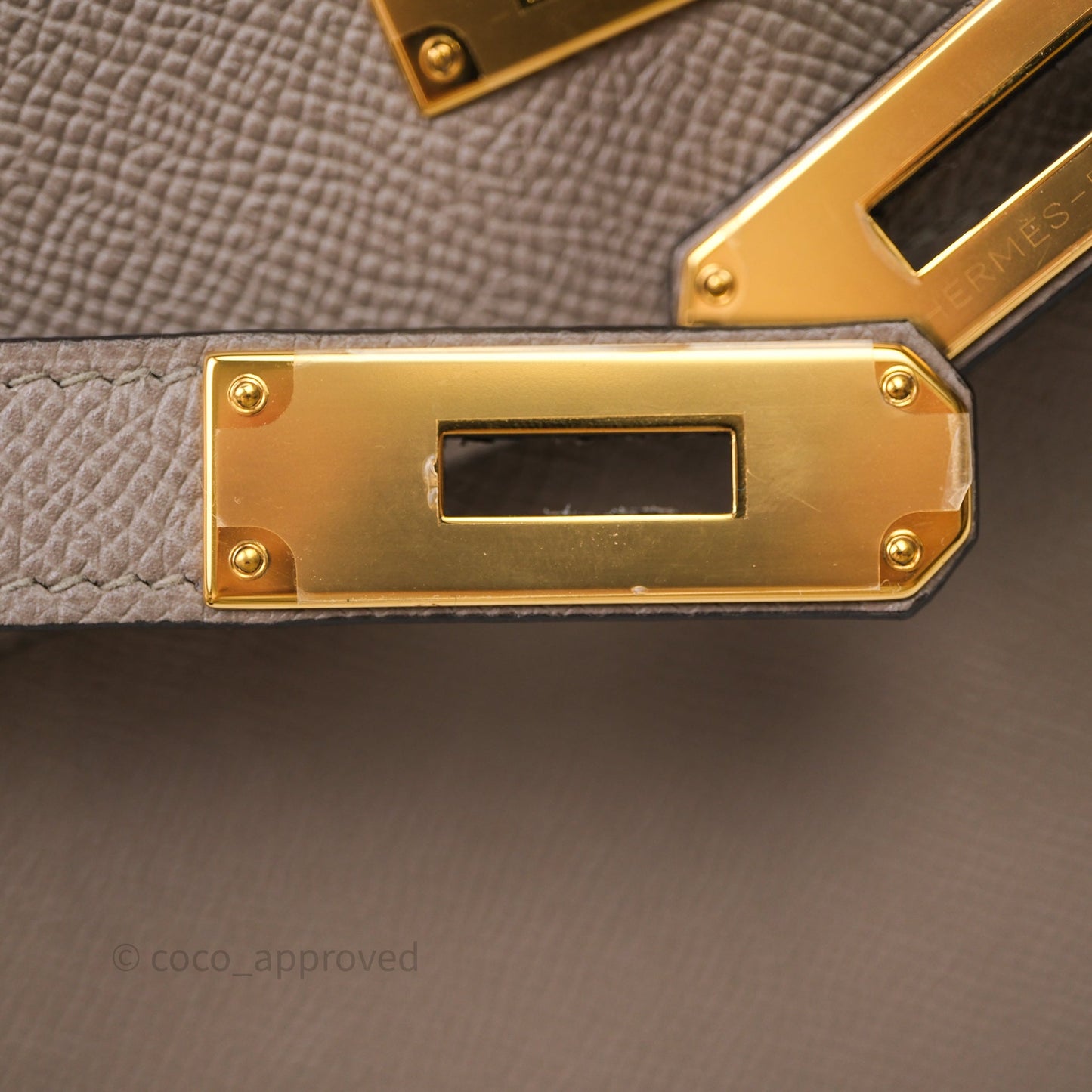 Hermès Kelly 28 Gris Asphalte Epsom Gold Hardware
