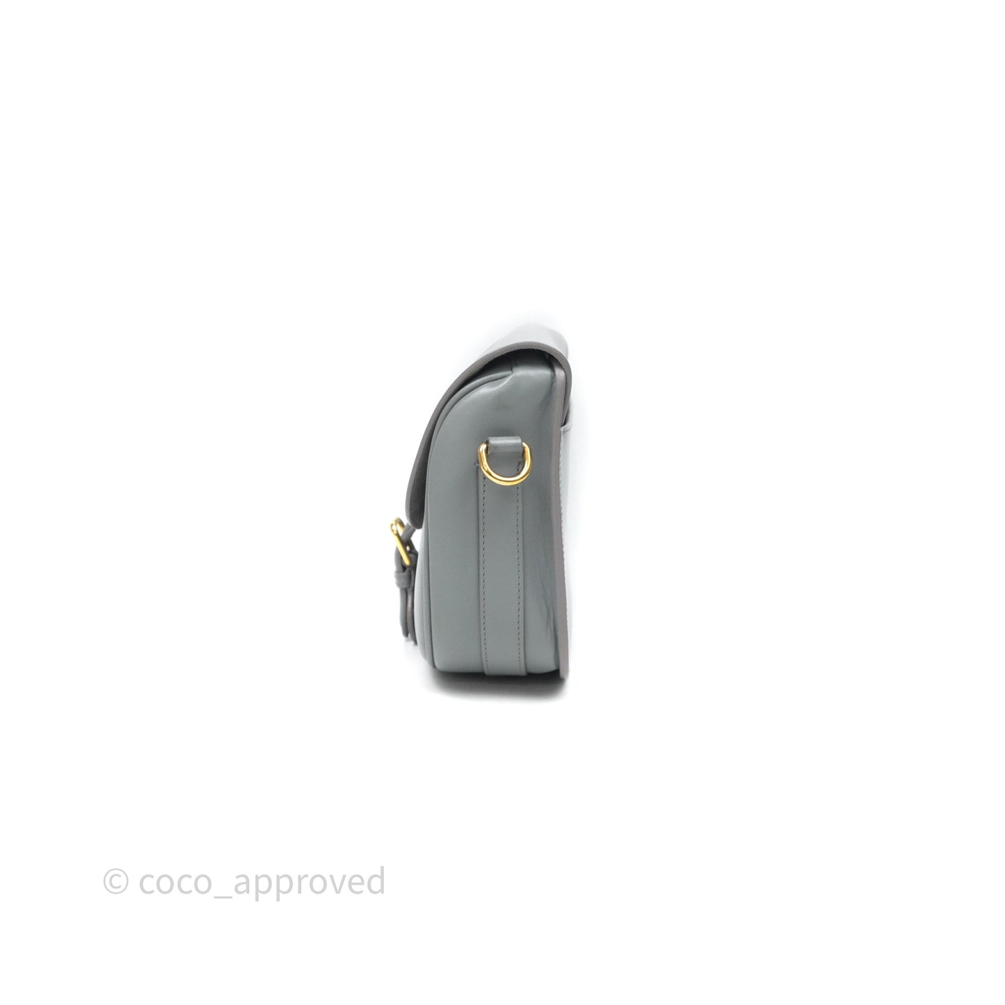 Christian Dior Medium Bobby Flap Grey Box Calfskin