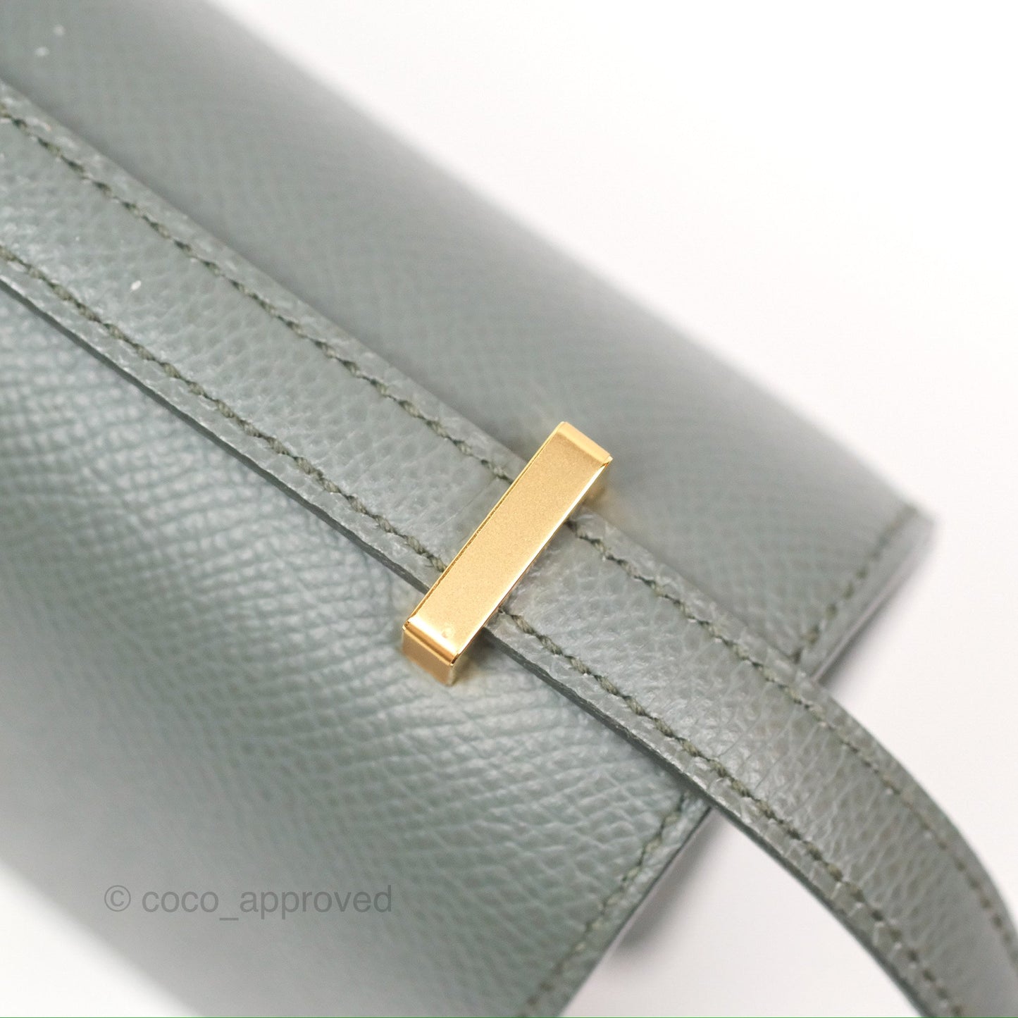 Hermès Constance Mini 18cm Vert Amande Epsom Gold Hardware