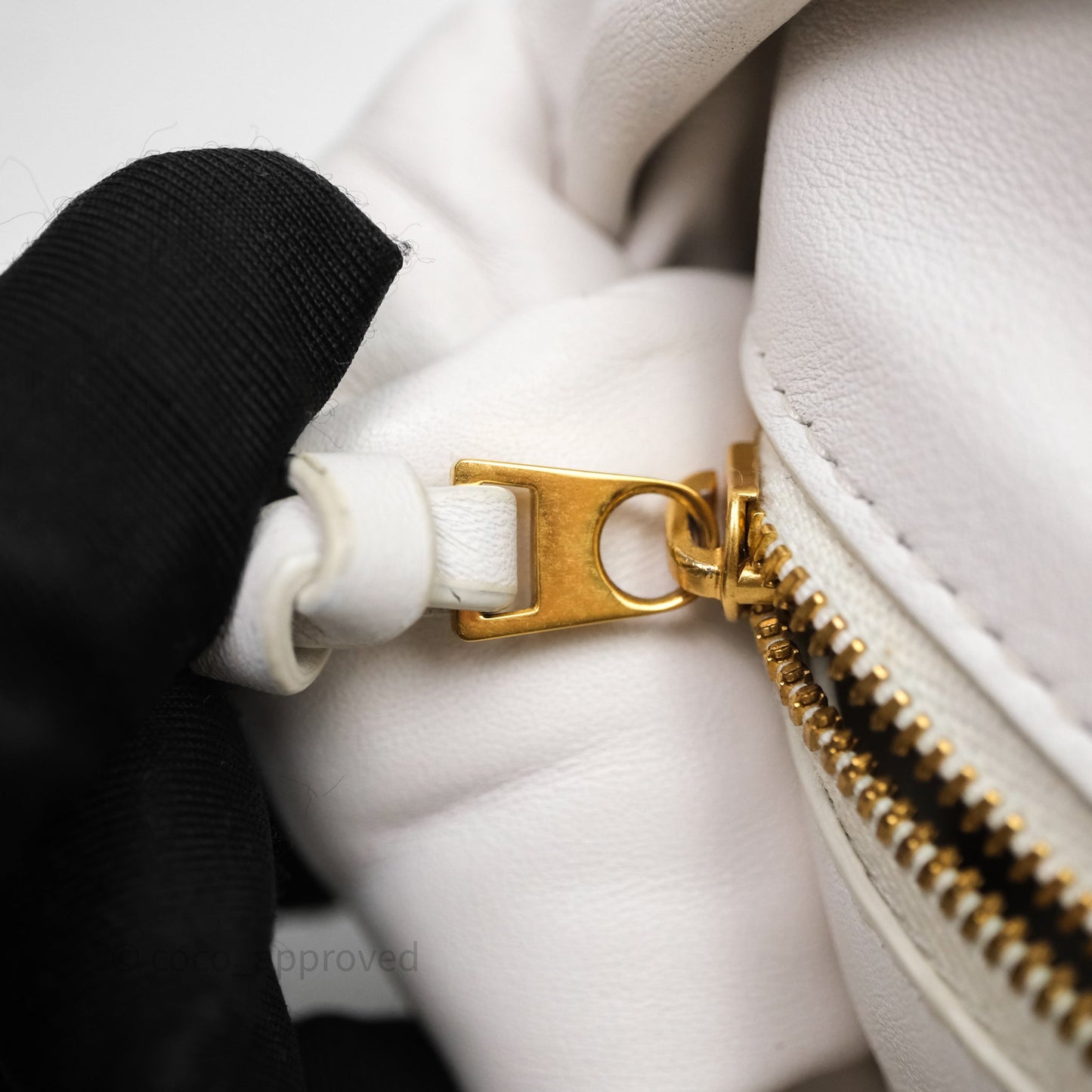 Bottega Veneta Double Knot Leather White Bag