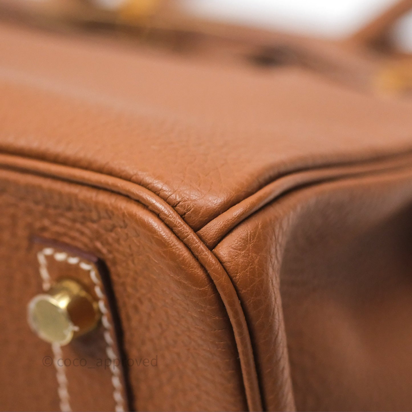 Hermès Birkin 30 Retourne Gold 37 Togo Gold Hardware