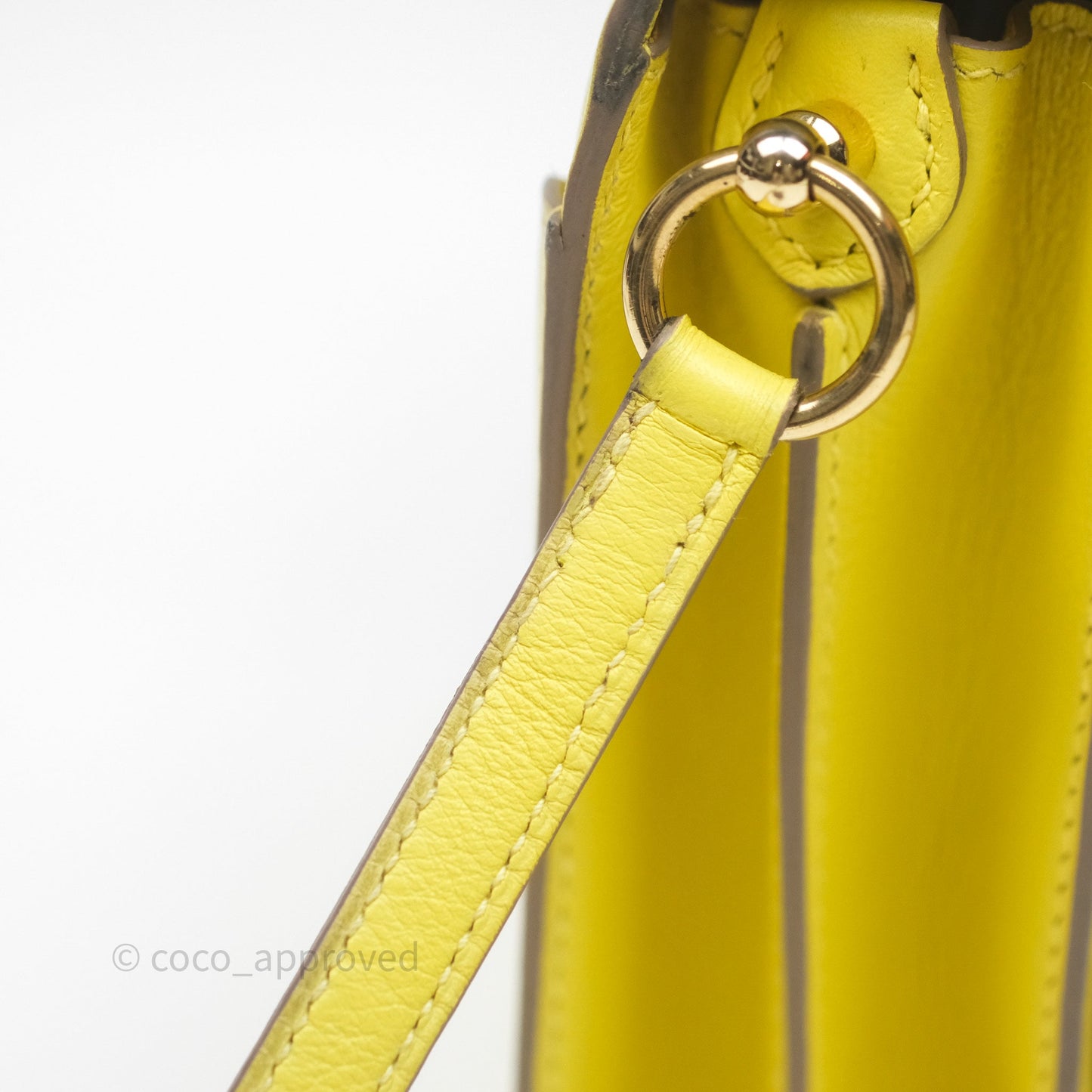 Hermès Roulis Mini 18 Lime 9R Evercolor Gold Hardware
