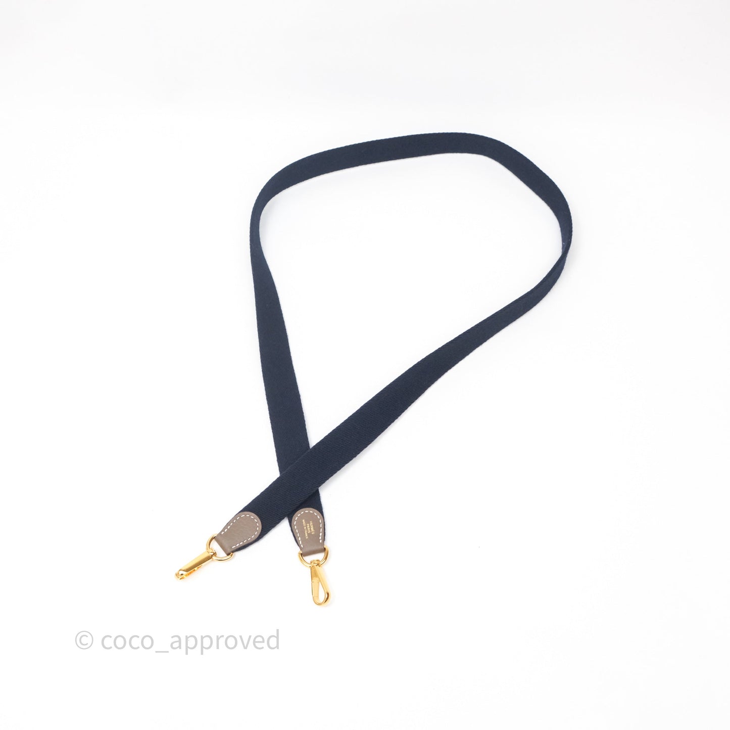 Hermès Mini Evelyne 16 Etoupe 18 Clemence Gold Hardware Bleu Indigo Strap