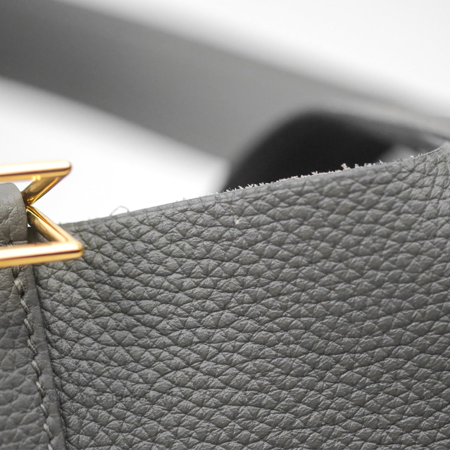 Hermès Picotin 22 Graphite Taurillon Maurice Gold Hardware