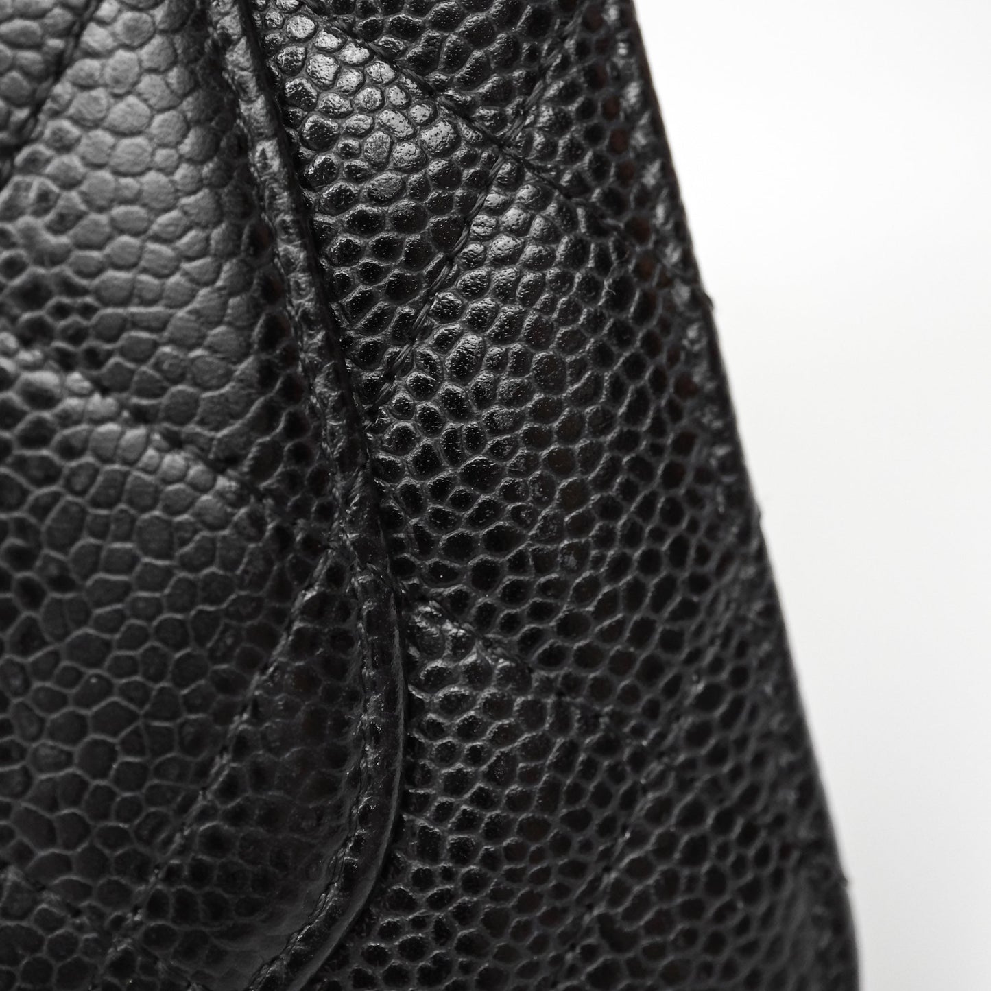 Chanel Quilted WOC Black Caviar Gold Hardware