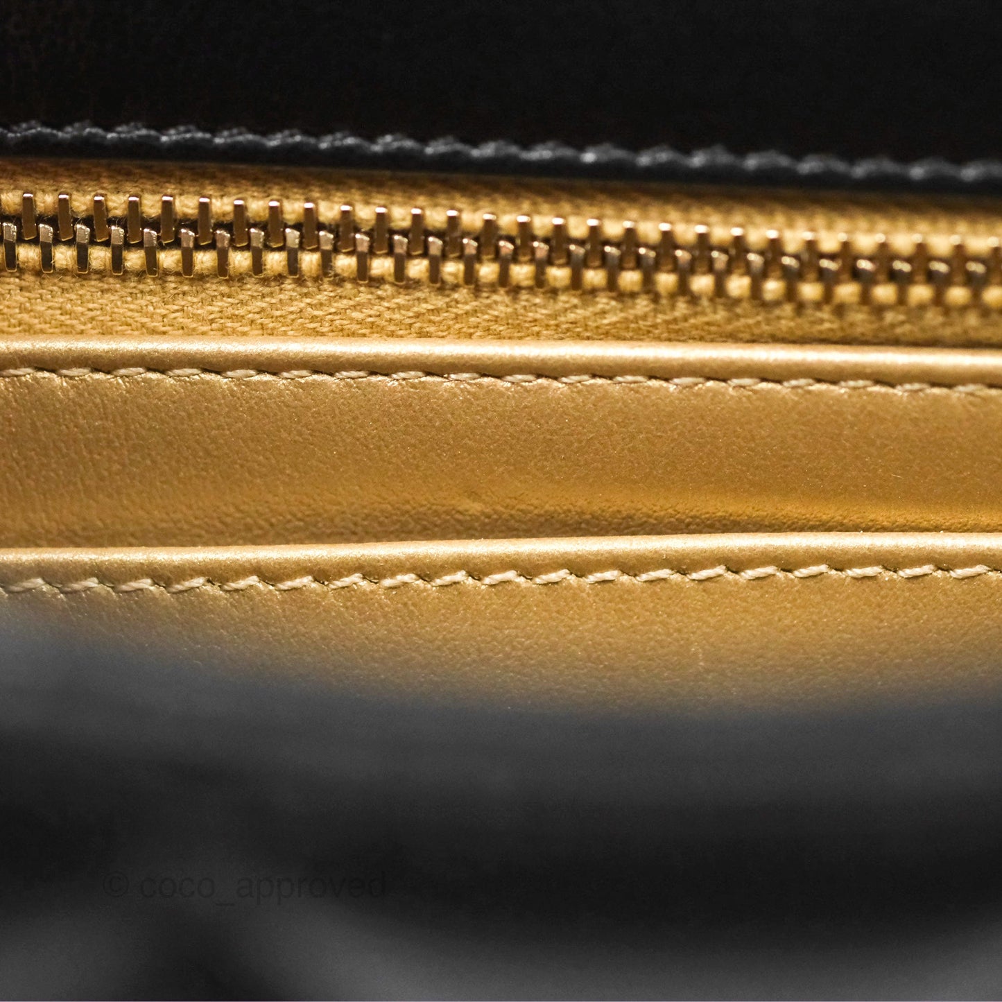 Chanel CC Chain Shoulder Bag Black Shiny Aged Calfskin
