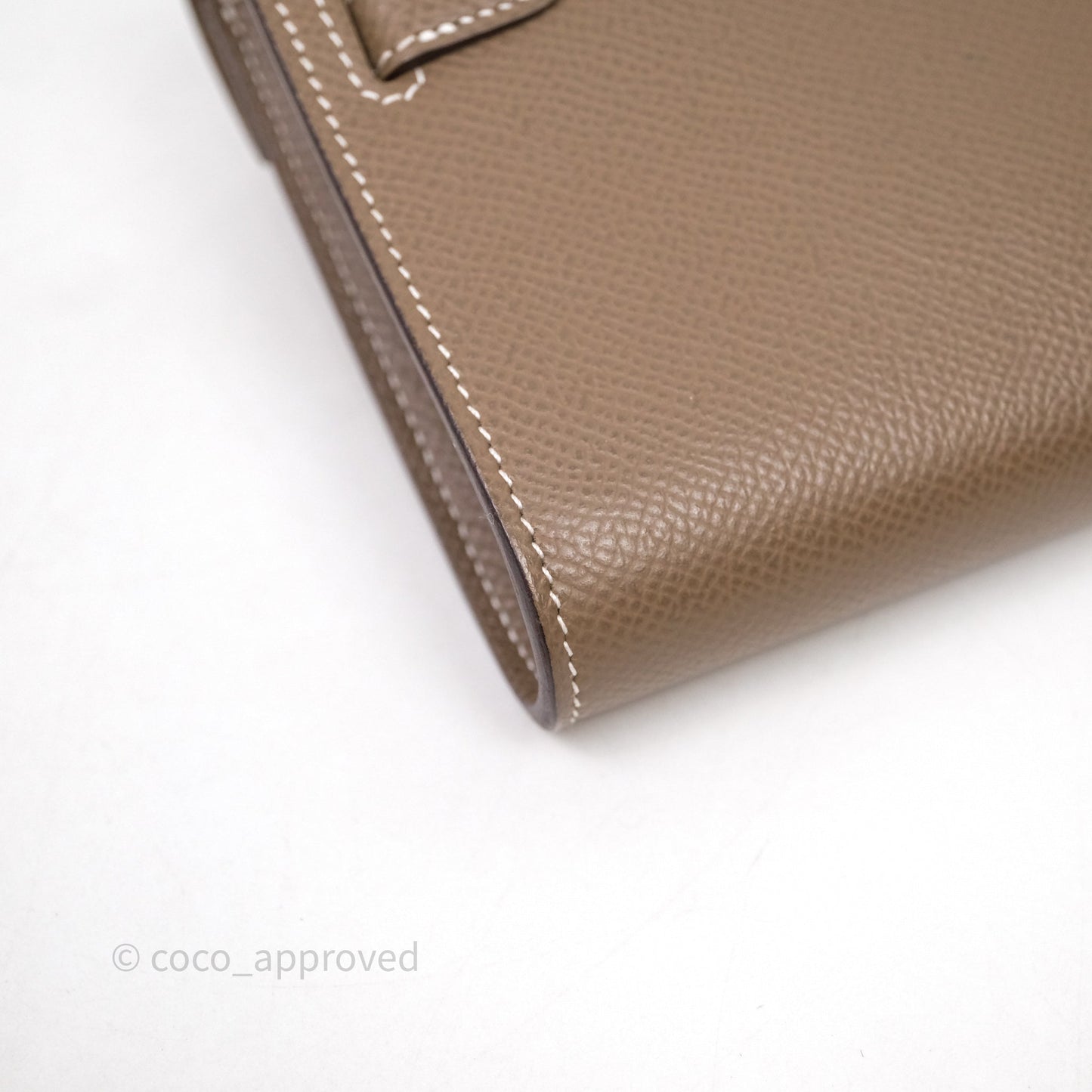Hermès Kelly To Go Wallet Etoupe 18 Epsom Gold Hardware