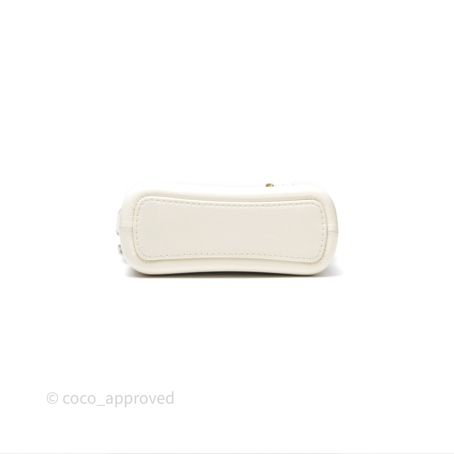 Chanel Small Gabrielle Hobo White Patent Goatskin Mixed Hardware