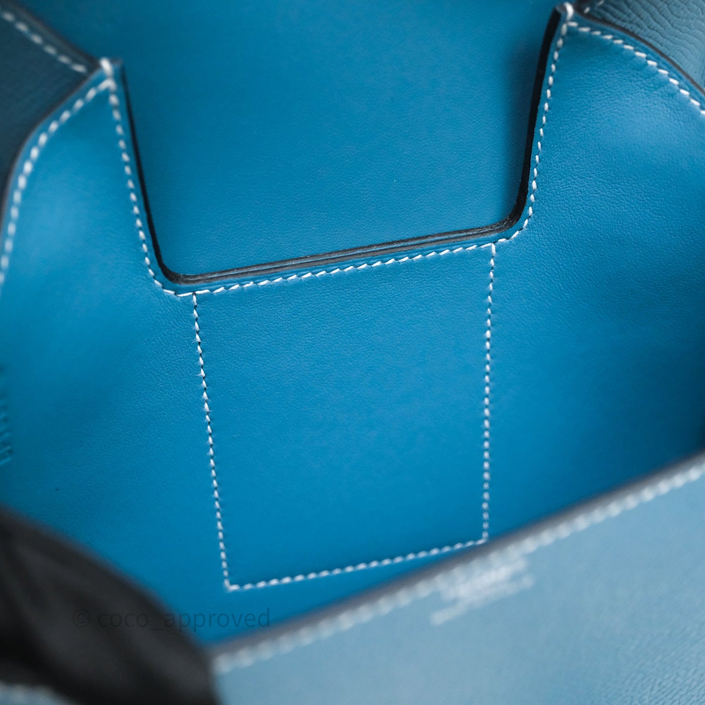 Hermès Della Cavalleria Mini II Bag 18 New Bleu Jean 75 Epsom Palladium Hardware