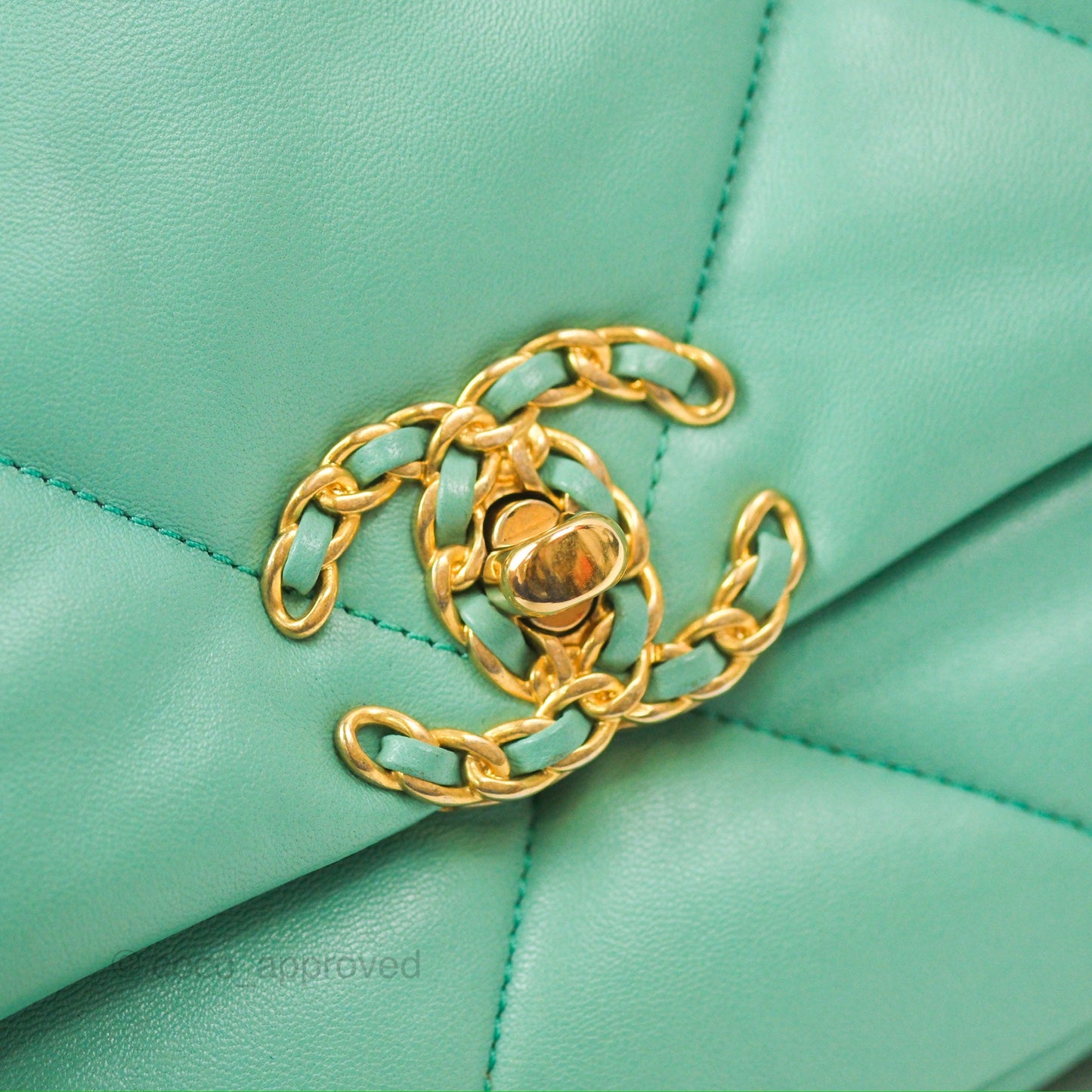 Chanel 19 Small Tiffany Blue Mixed Hardware