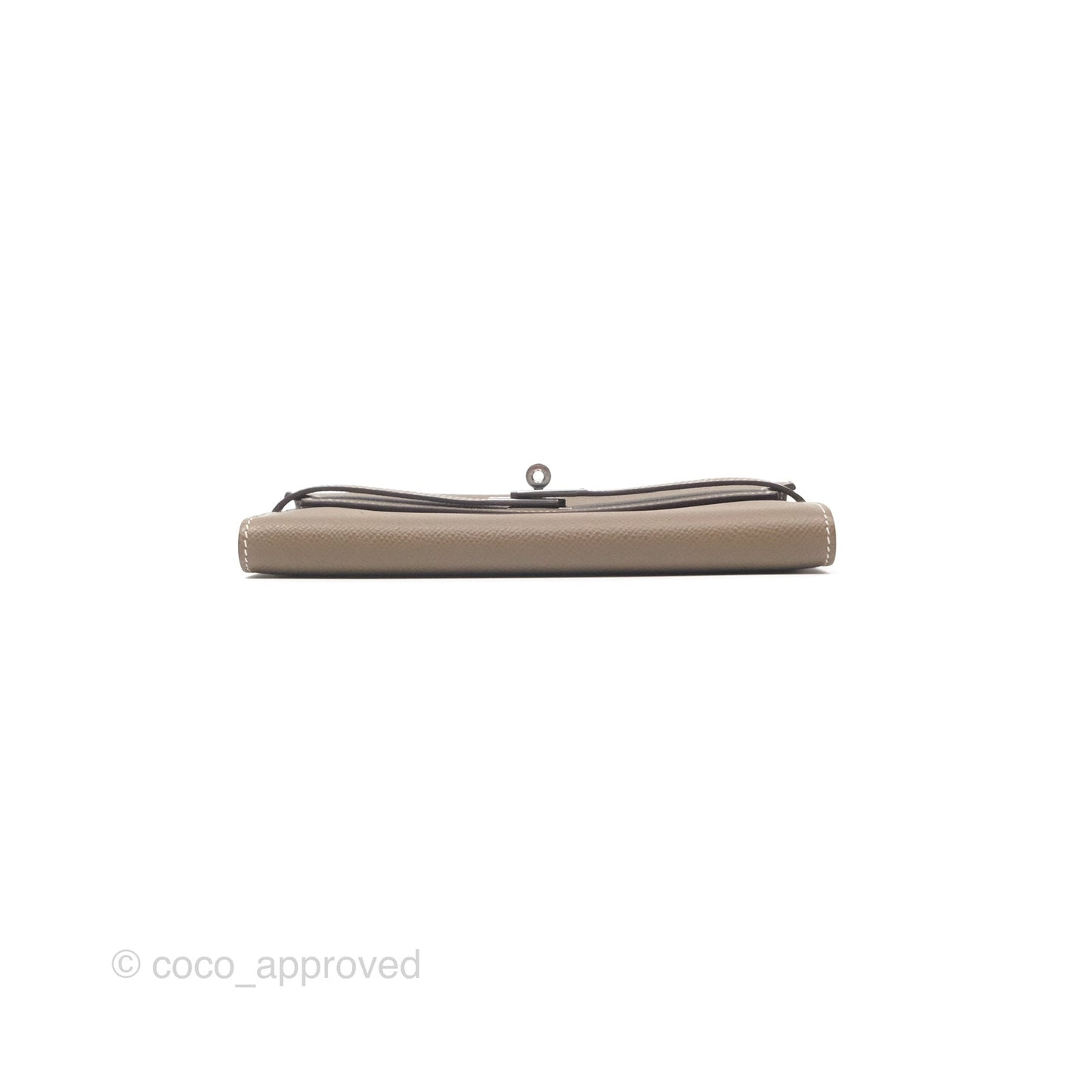 Hermès Kelly Wallet Etoupe Epsom Palladium Hardware