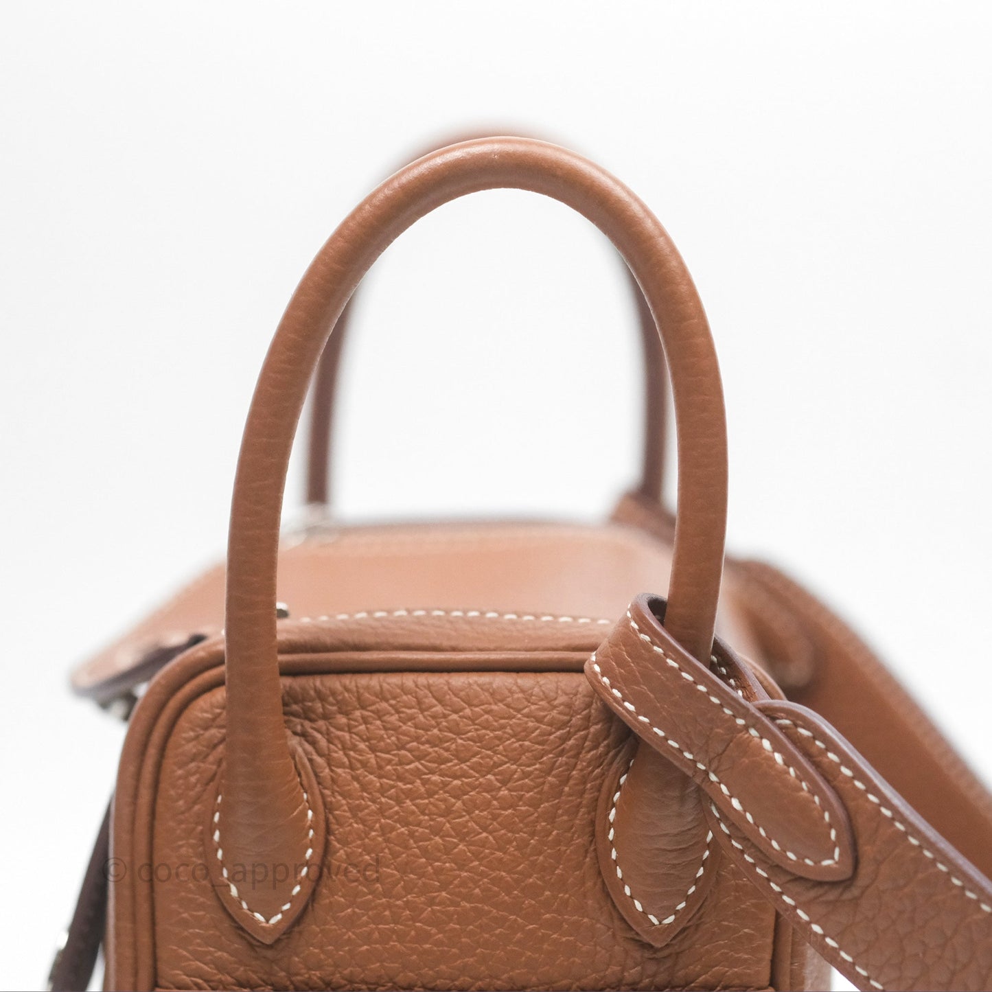 Hermès Mini Lindy 20 Gold Clemence Palladium Hardware