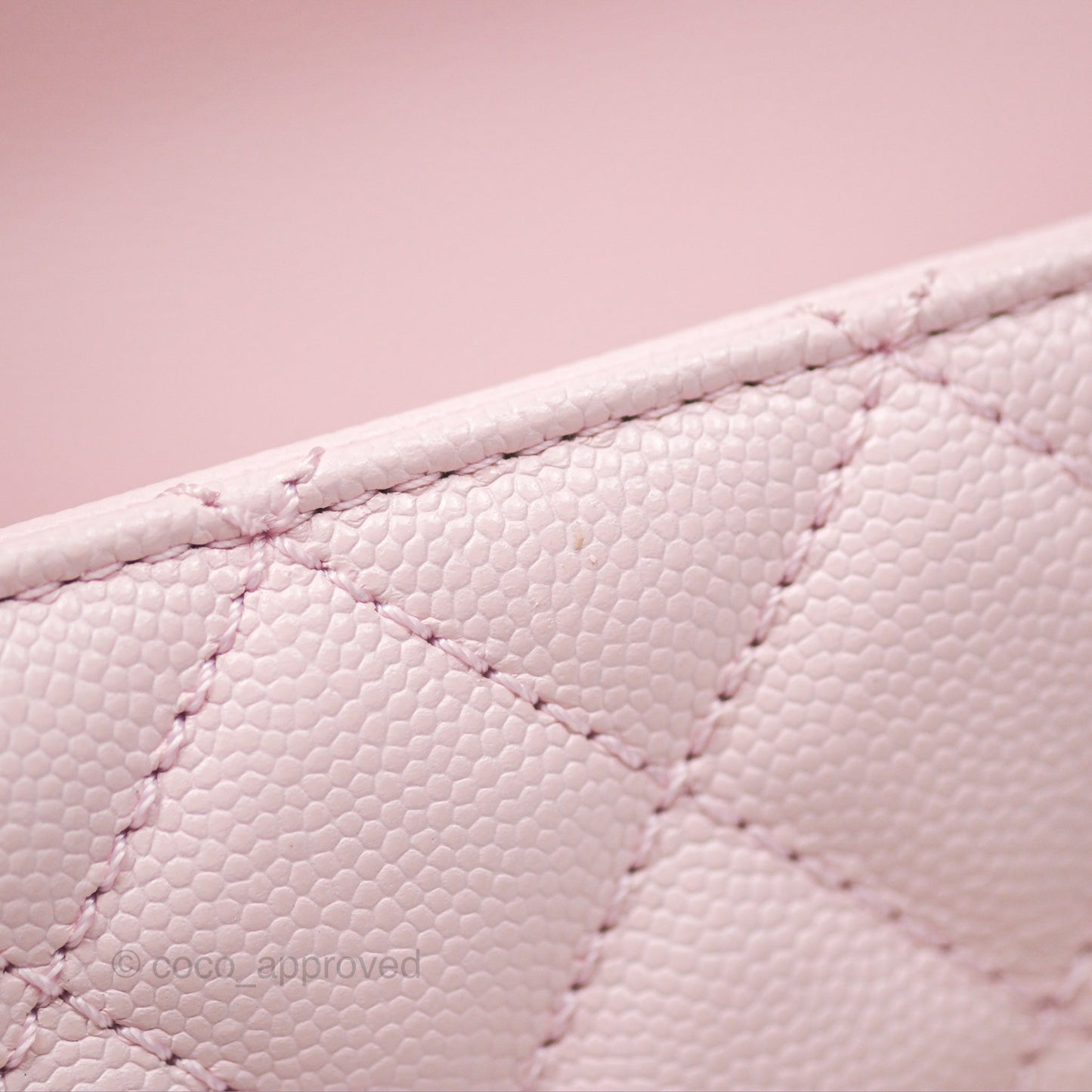 Chanel Small Coco Handle Light Pink Caviar Gold Hardware