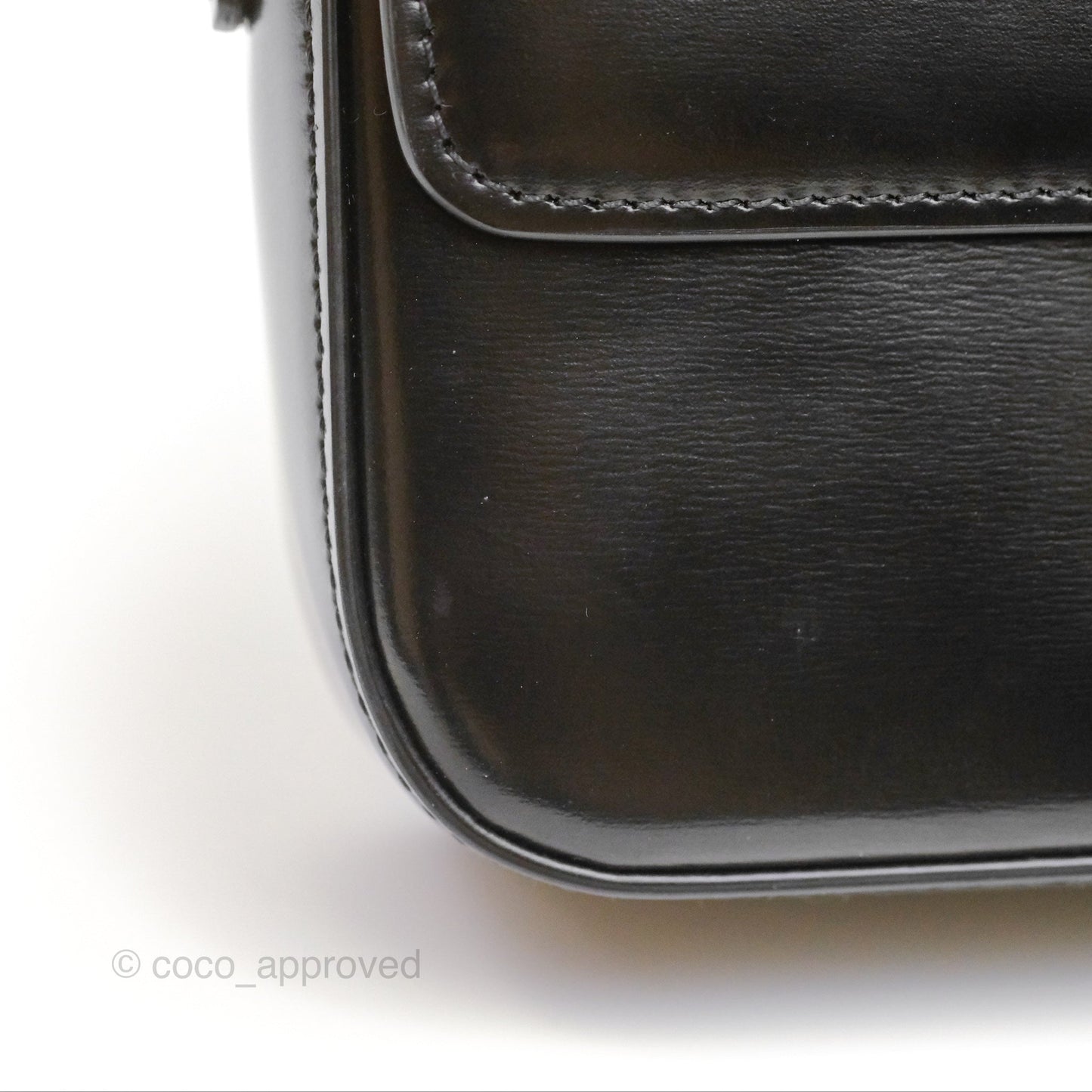 Celine Triomphe Shoulder Bag Black Calfskin