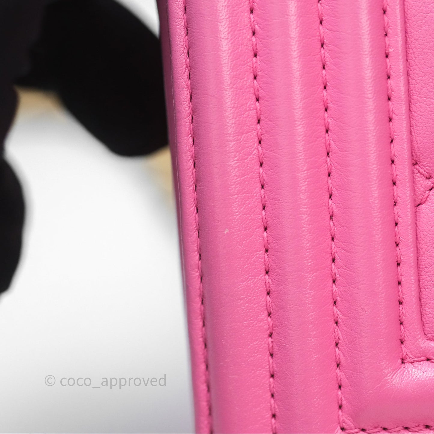 Chanel Small Boy Pink Calfskin Aged Gold Hardware