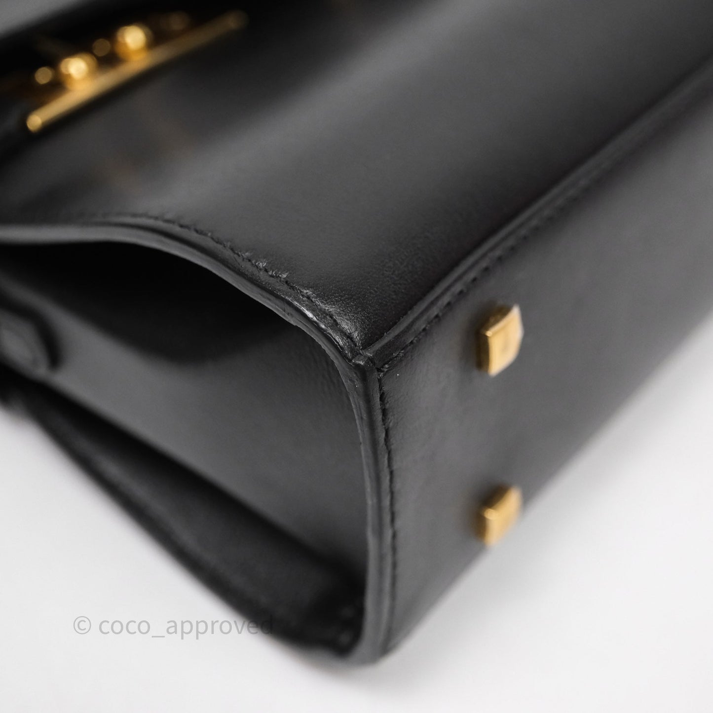 Delvaux Tempête Mini Black Calfskin Gold Hardware