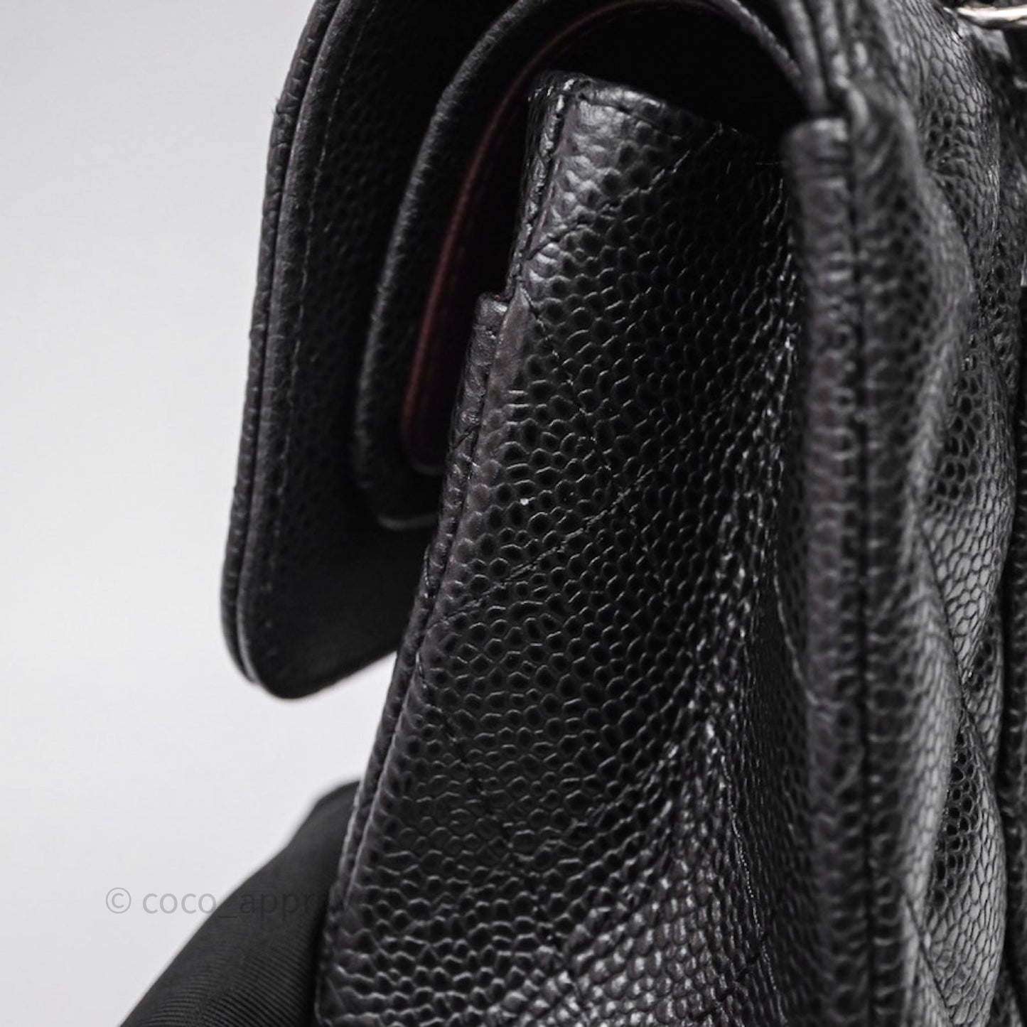 Chanel Small Classic Flap Quilted Black Caviar Silver Hardware