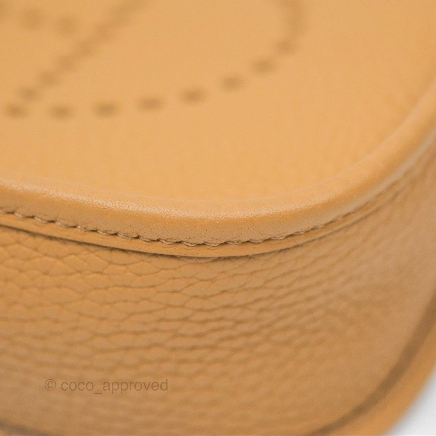 Hermès Mini Evelyne 16 Biscuit 48 Clemence Palladium Hardware