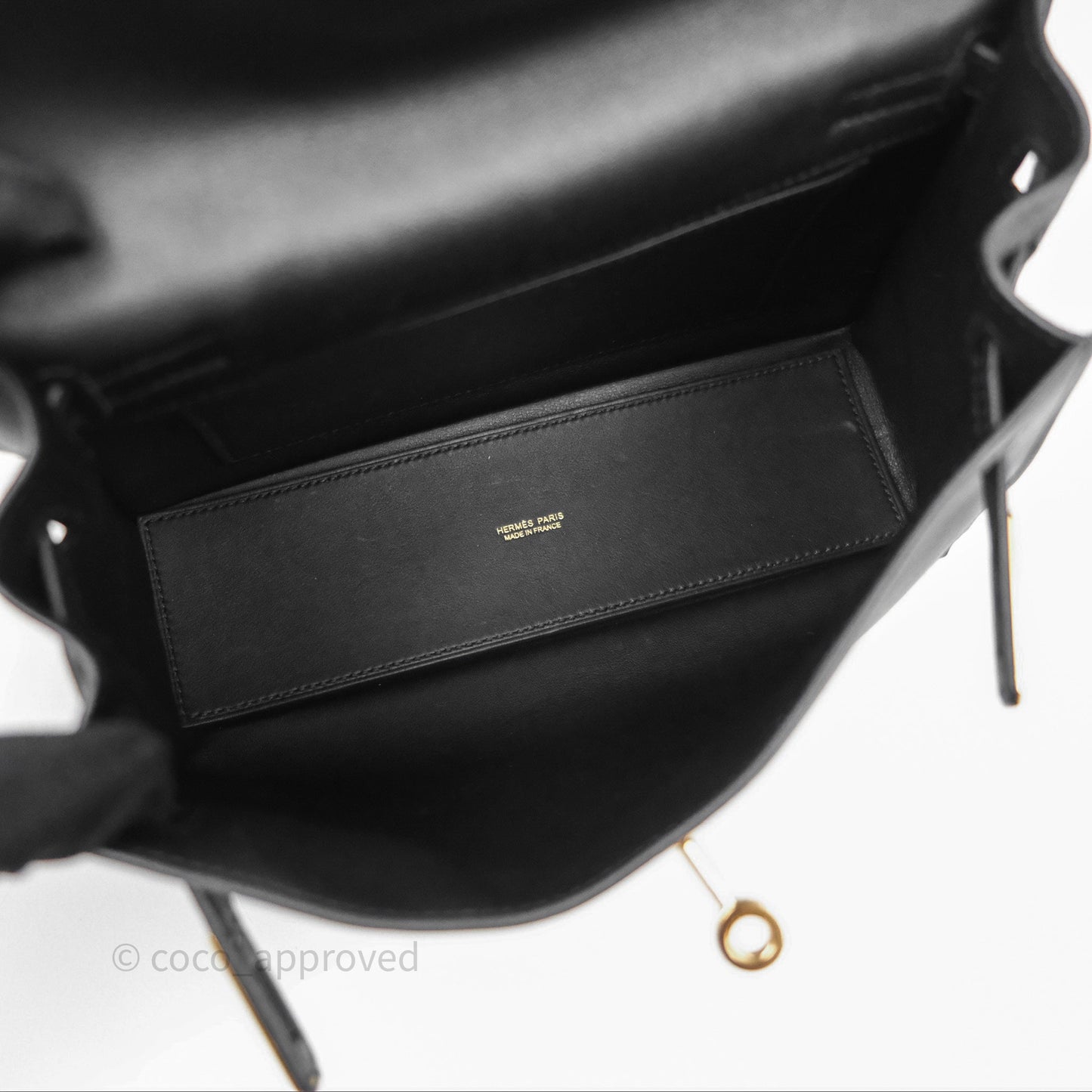 Hermès Kelly Danse II Bag Black Noir 89 Swift Gold Hardware