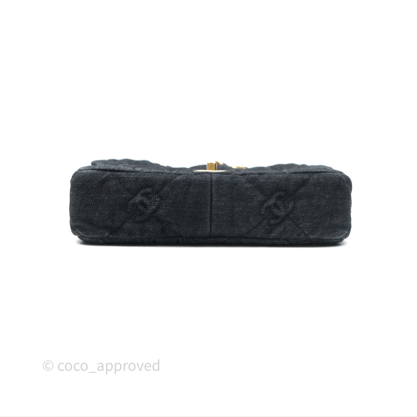 Chanel Medium Funky Town Flap Denim Aged Gold Hardware 22S