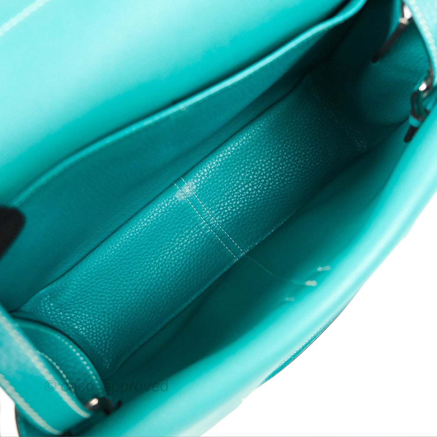Hermès Halzan 31 Vert Verone Clemence Palladium Hardware