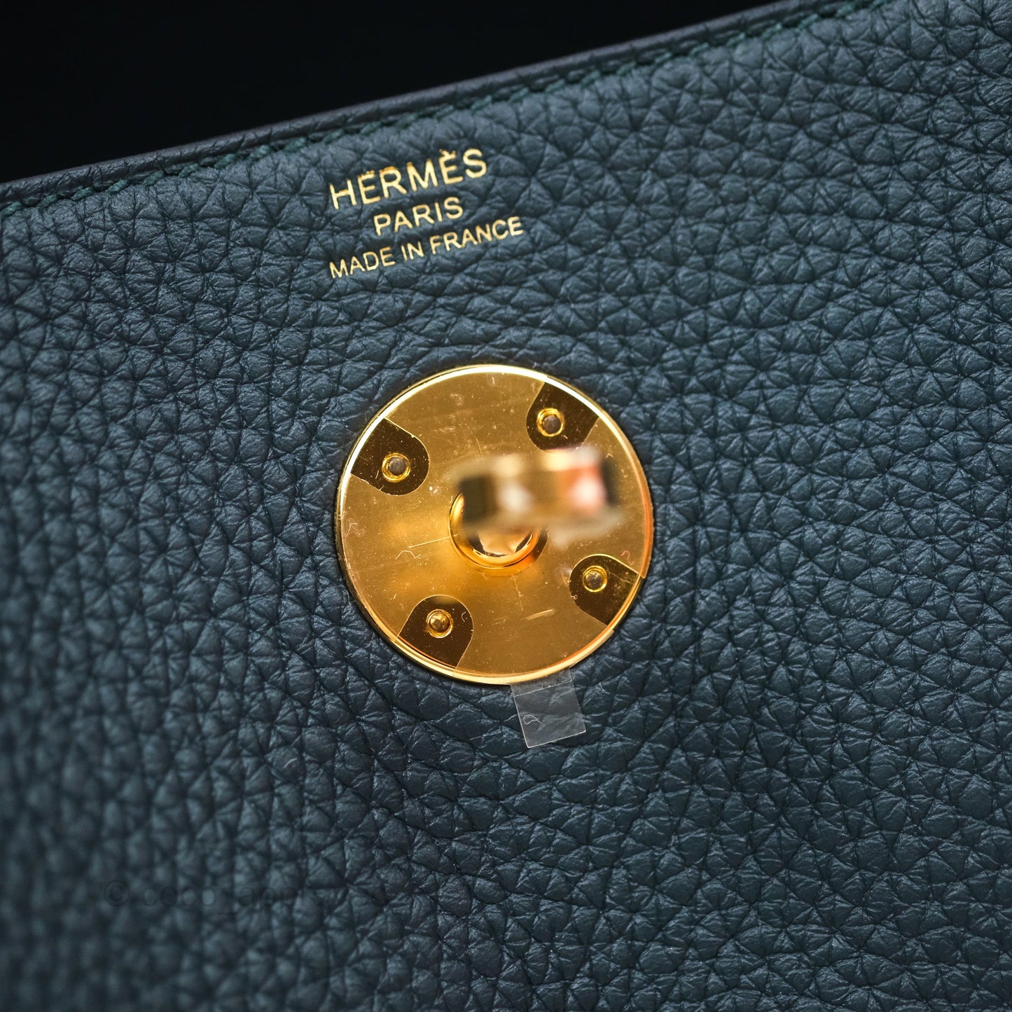Hermès Lindy 26 Vert Cypress 6O Clemence Gold Hardware