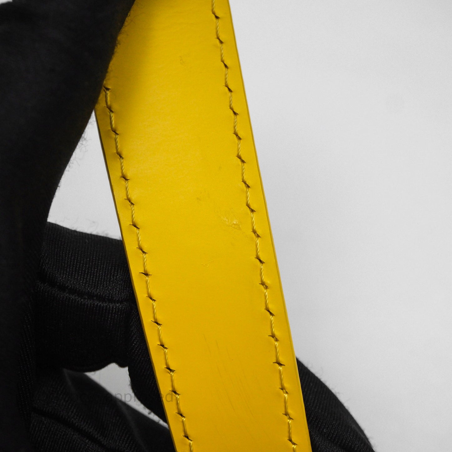Louis Vuitton x Yayoi Kusama Epi Marellini Bag Infinity Dots Yellow Silver Hardware