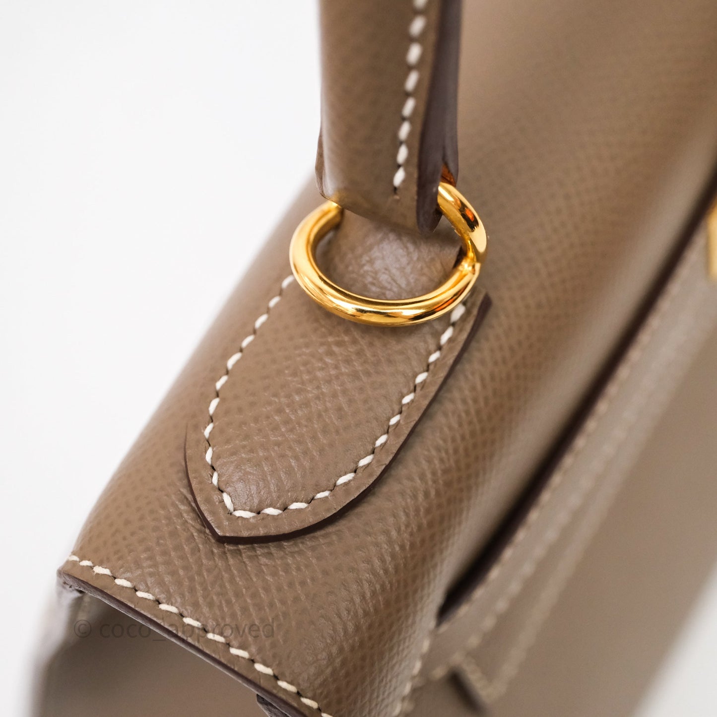 Hermès Kelly 28 Etoupe Epsom Gold Hardware