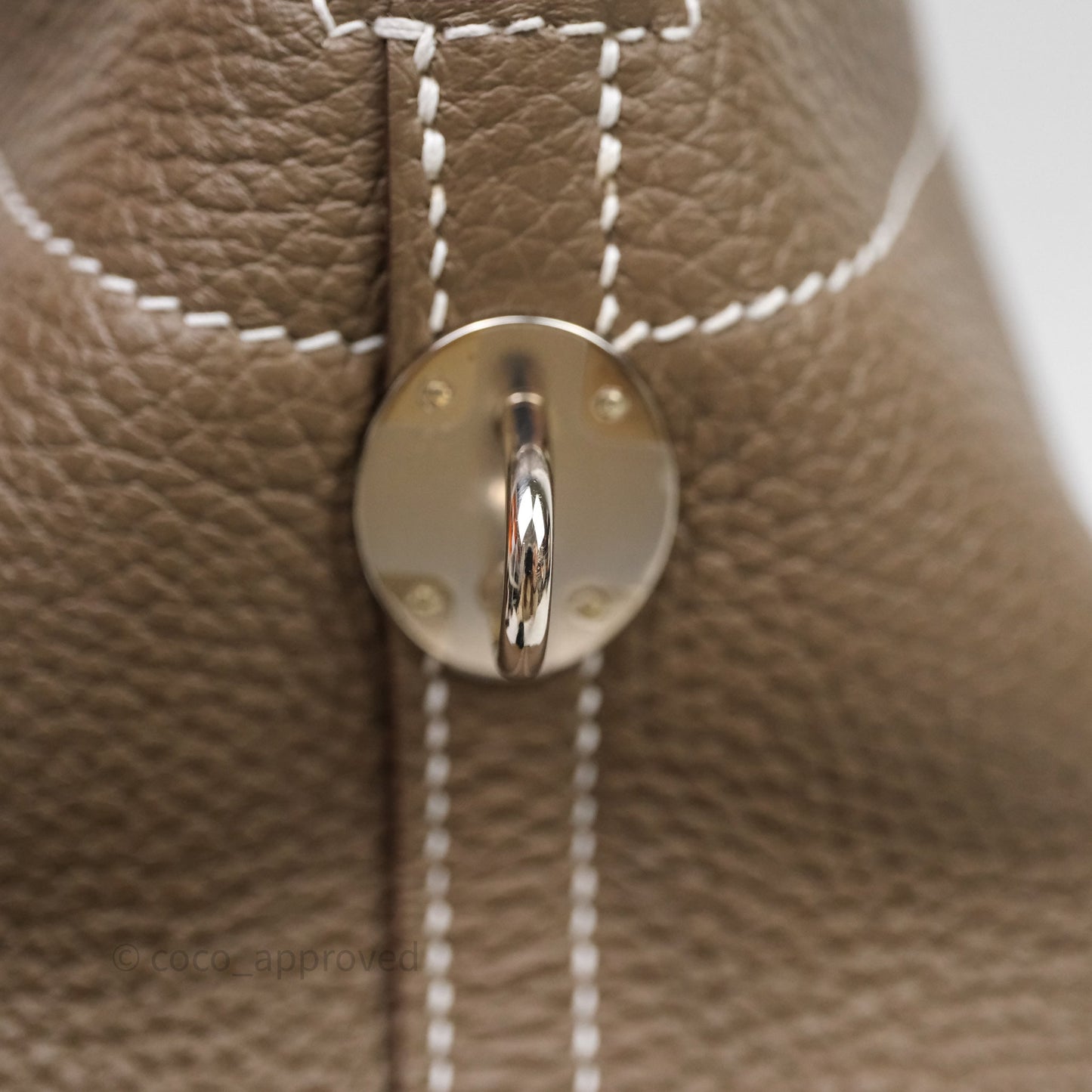 Hermès Bolide 31 Etoupe Evercolor Clemence Palladium Hardware