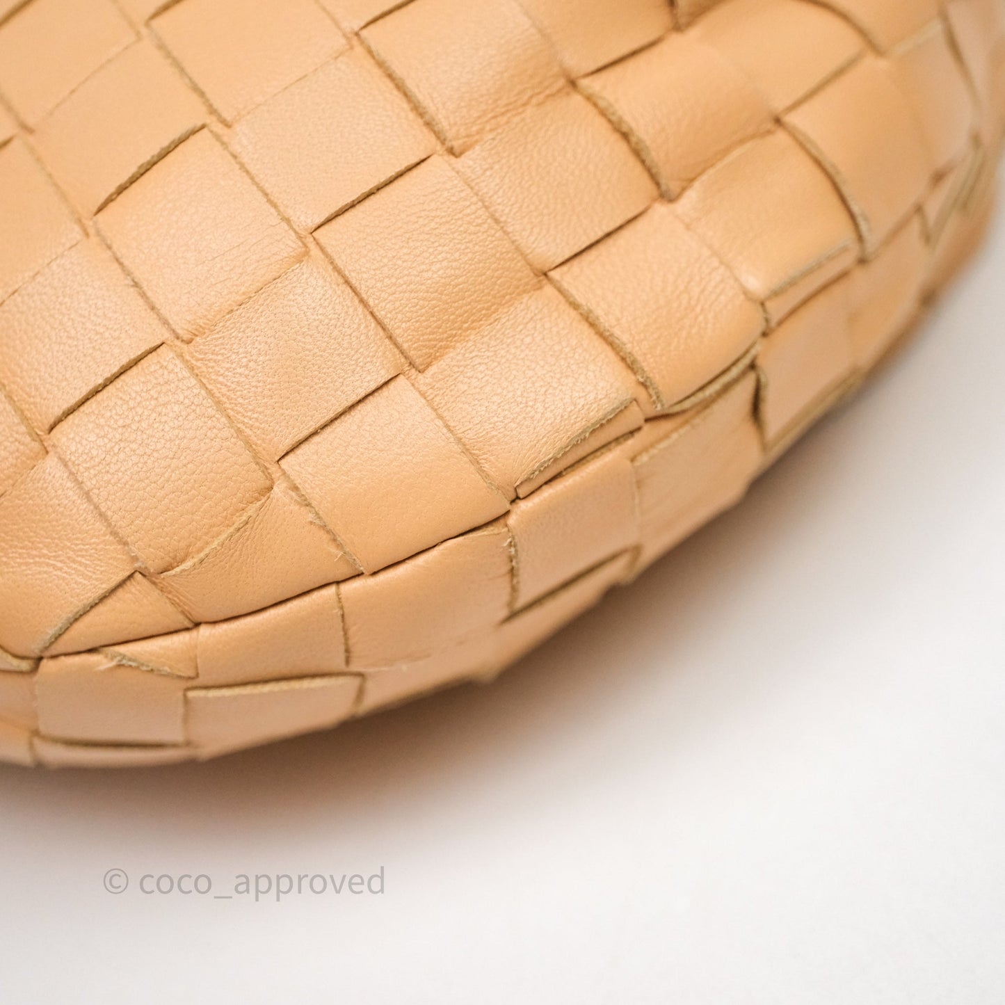 Bottega Veneta Mini Jodie Bag Intrecciato Beige Lambskin