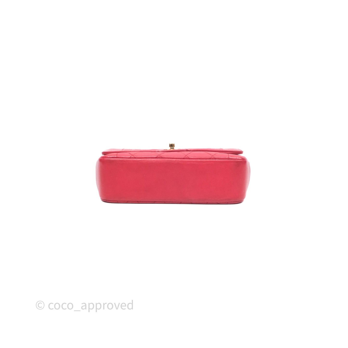 Chanel Vintage Mini Bijoux Chain Flap Bag Red Gold Hardware