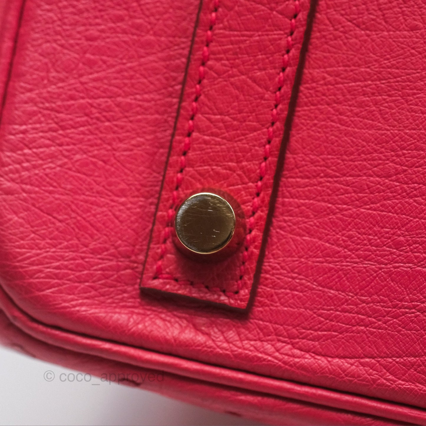 Hermès Birkin Retourne 30 Bougainvillea Ostrich Gold Hardware