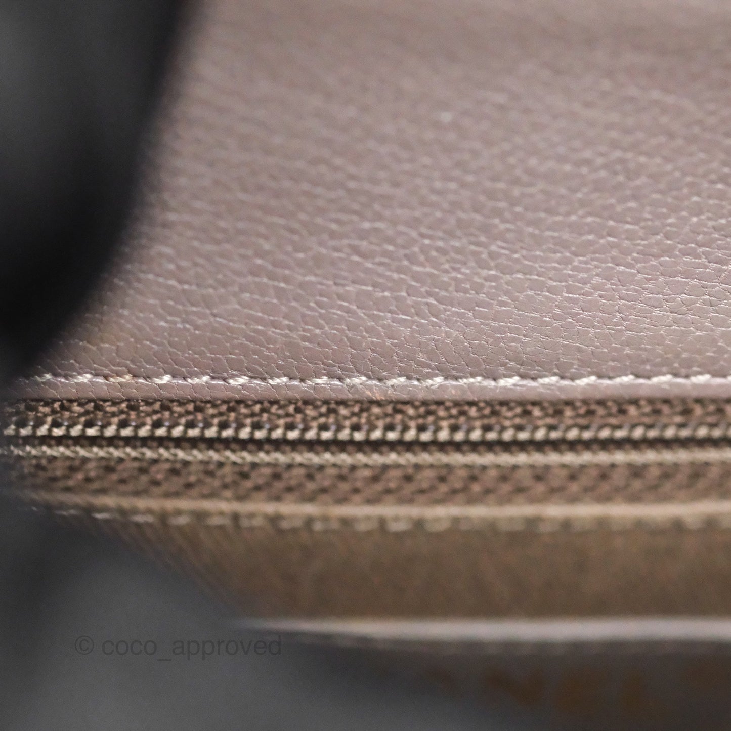 Chanel Coco Curve Flap Burnished Lilac Grey Calfskin Goatskin Antique Gold Hardware