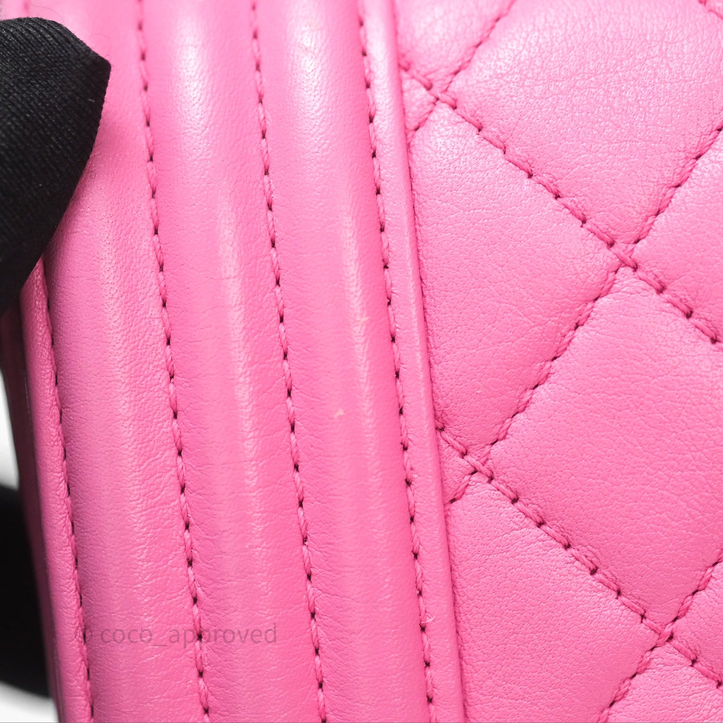 Chanel Small Boy Pink Calfskin Aged Gold Hardware