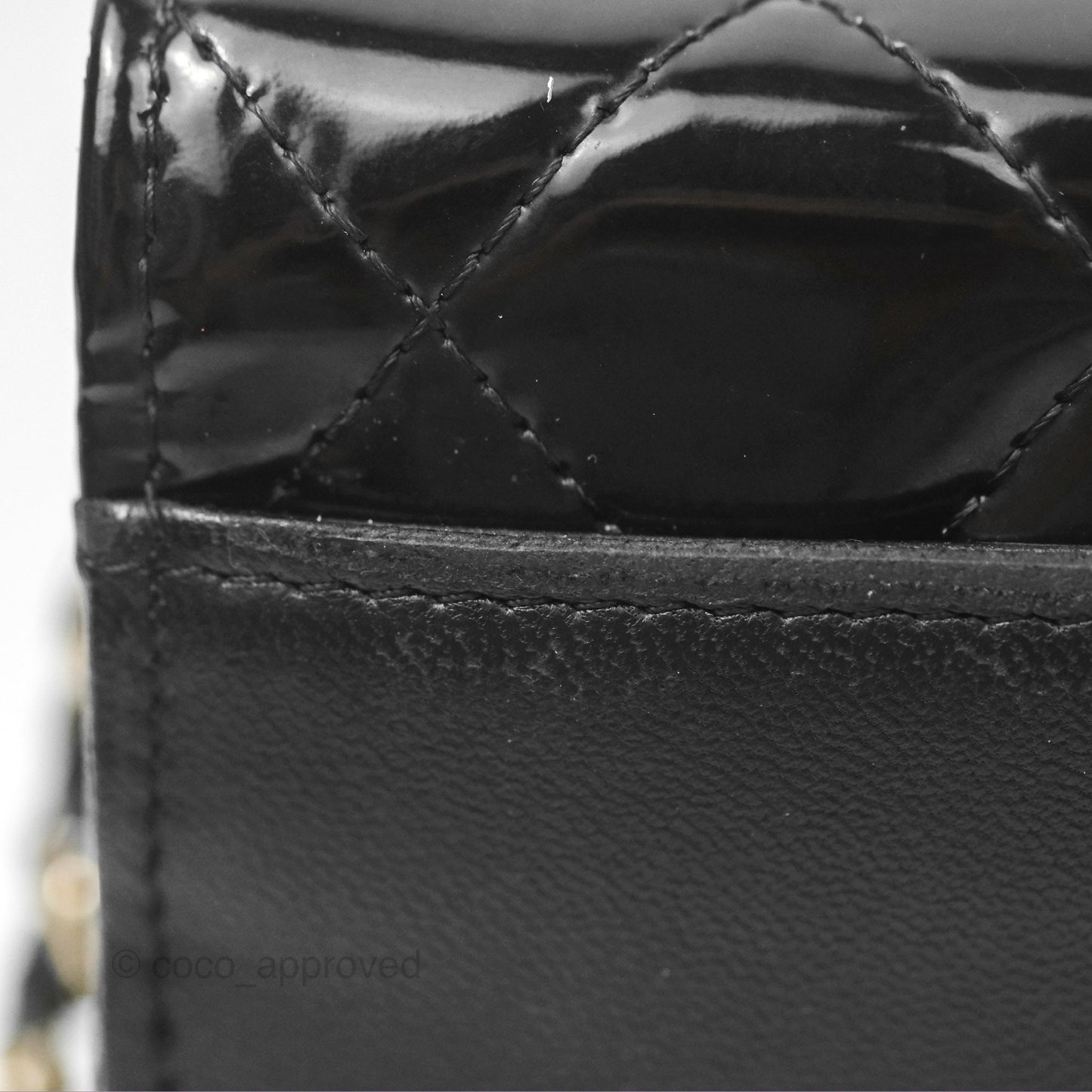 Chanel Wallet On Chain WOC Black Patent Lambskin Gold Hardware