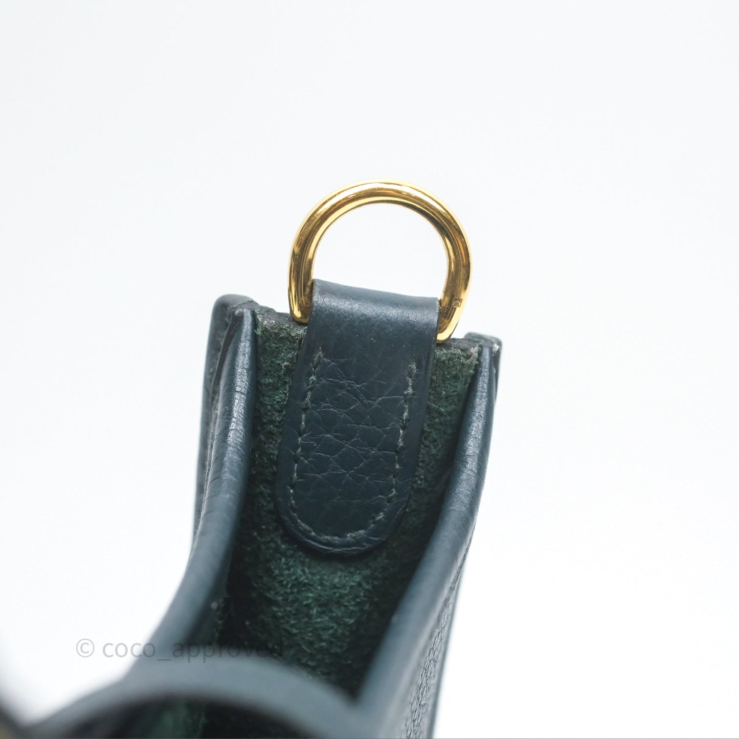 Hermès Mini Evelyne 16 Vert Cypres 6O Clemence Gold Hardware