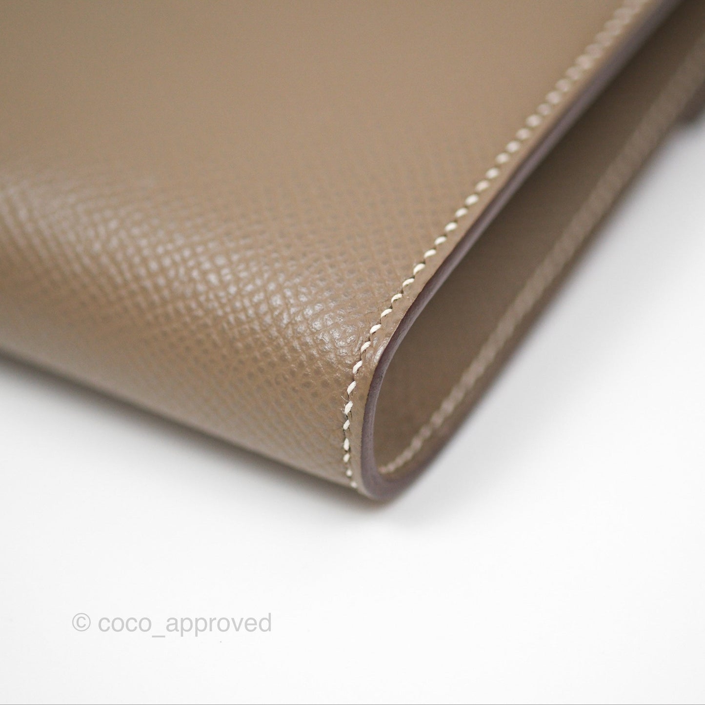 Hermès Clic 16 Wallet Etoupe 18 Epsom Palladium Hardware