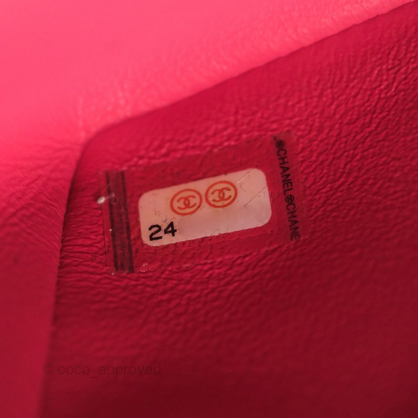 Chanel Quilted Mini Rectangular Flap Berry Red Lambskin Gold Hardware