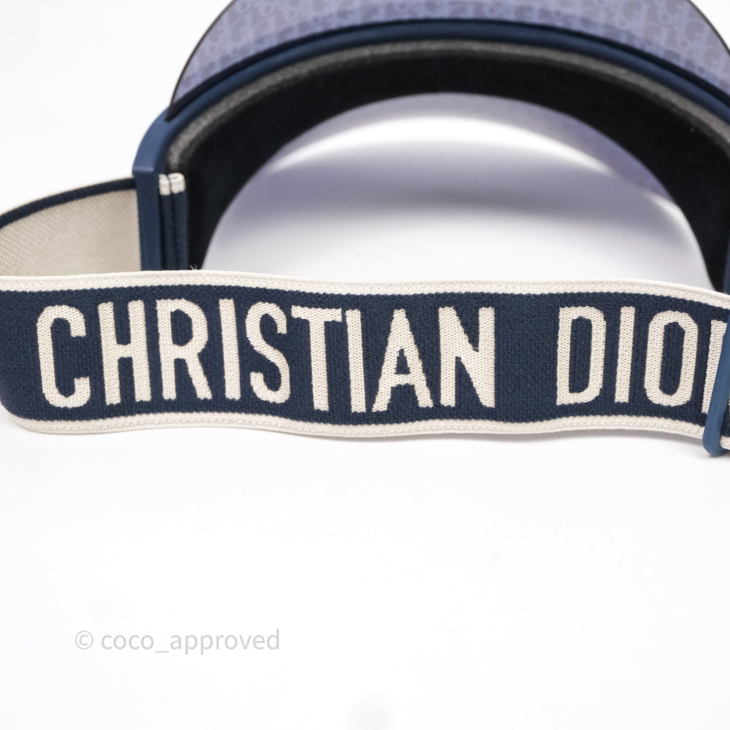 Christian Dior Diorclub V1U Dior Blue Oblique Visor