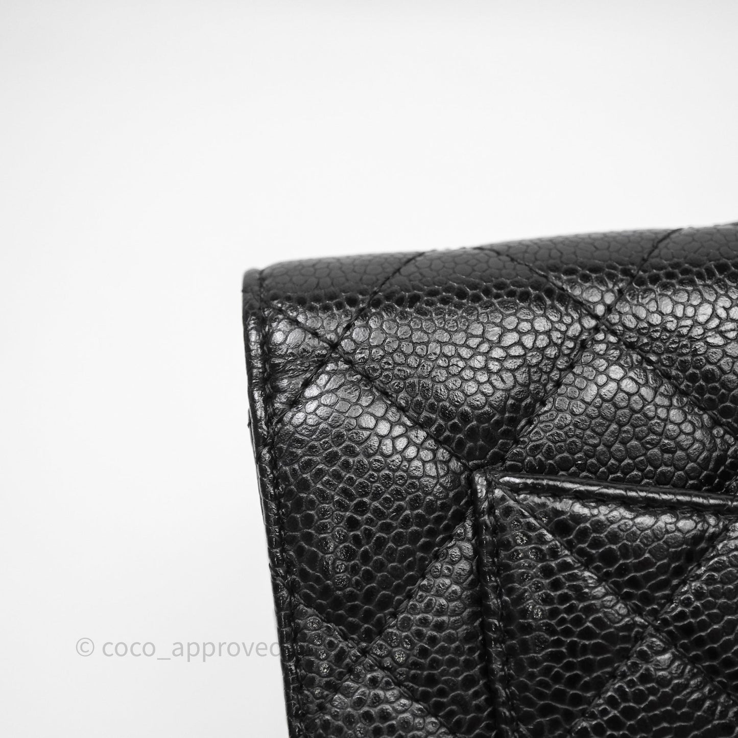 Chanel Quilted WOC Black Caviar Gold Hardware