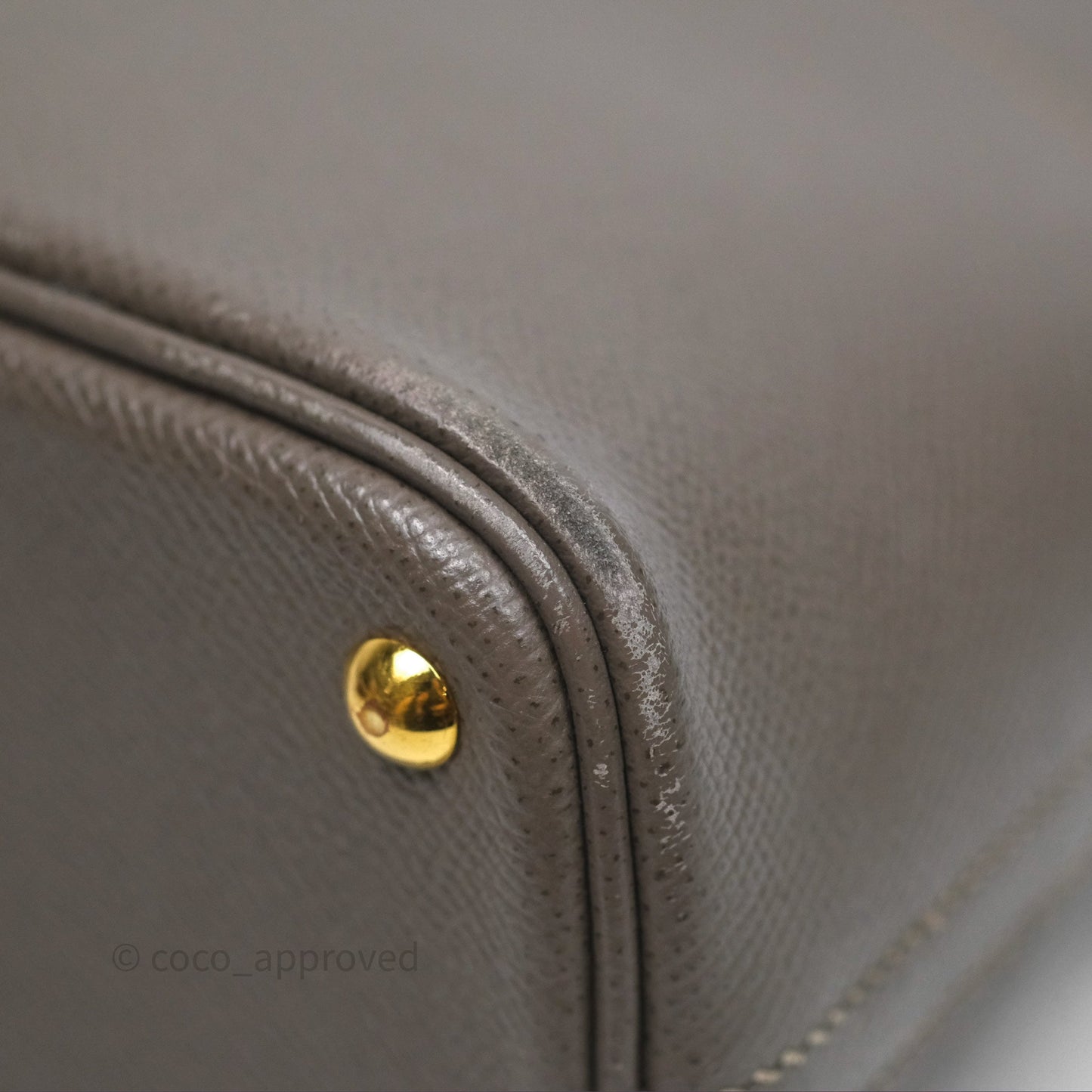 Hermès Bolide 27 Etain 8F Epsom Gold Hardware