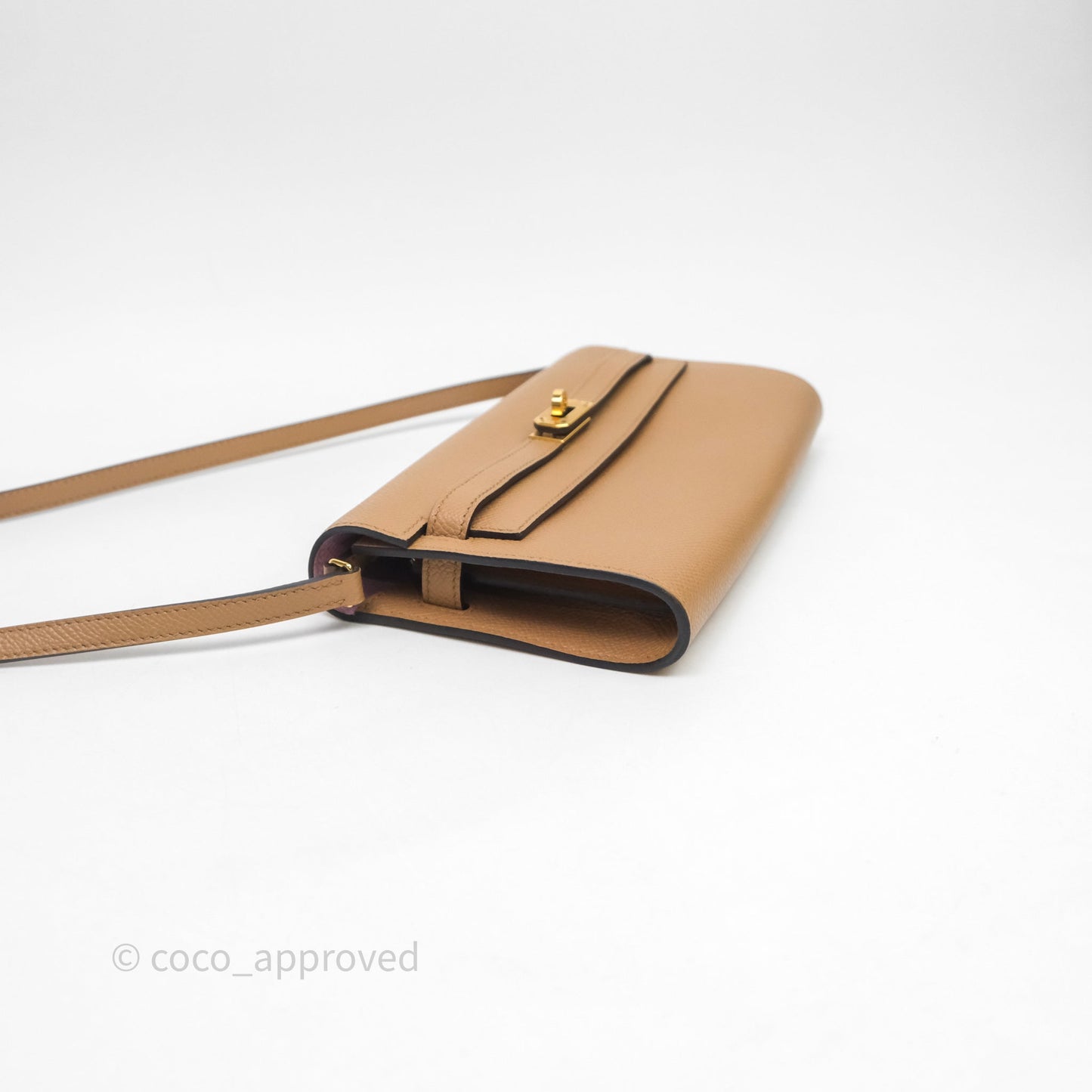 Hermès Kelly To Go Wallet Chai 0M Epsom Gold Hardware
