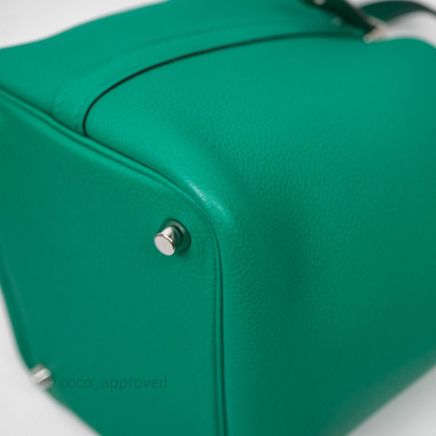 Hermes Picotin 18 Vert Jade O6 Clemence Palladium Hardware