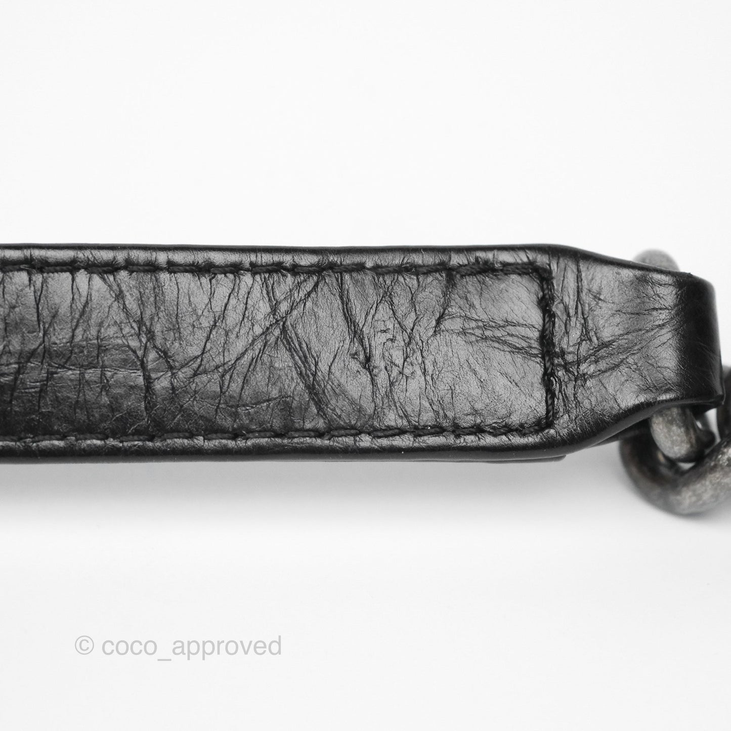 Chanel Small Chain Around Boy Quilted Black Aged Calfskin Ruthenium Hardware